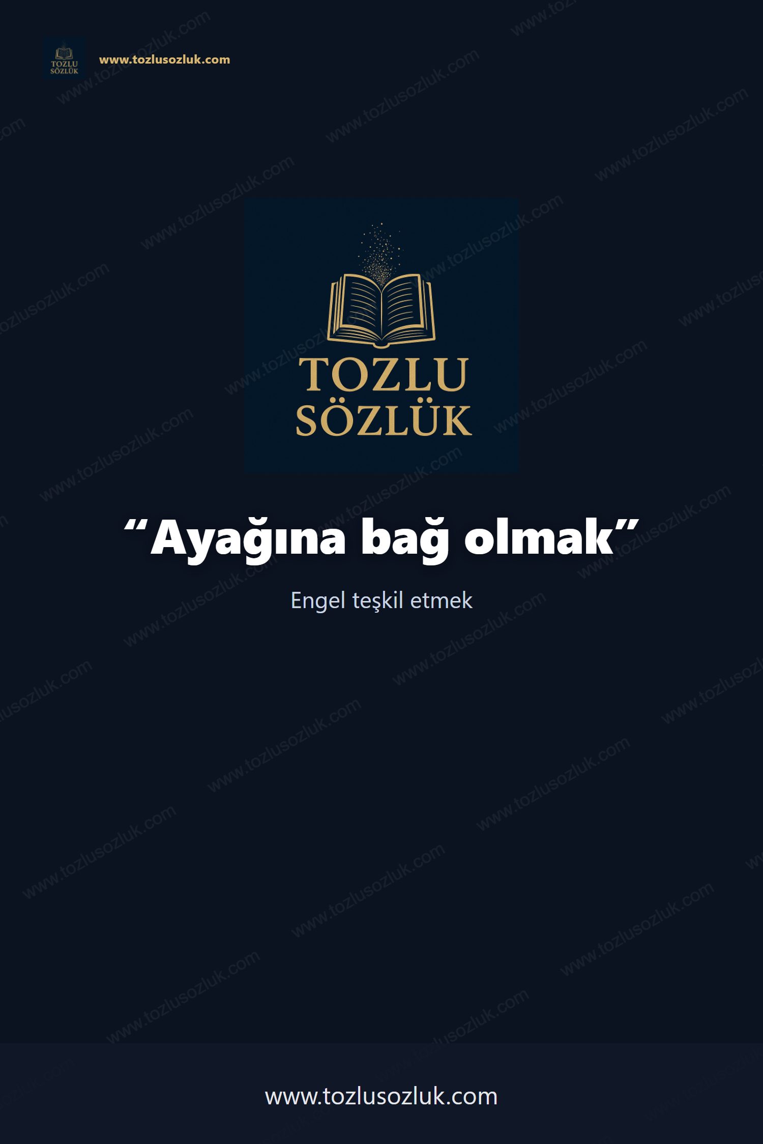Ayağına bağ olmak Pinterest görseli