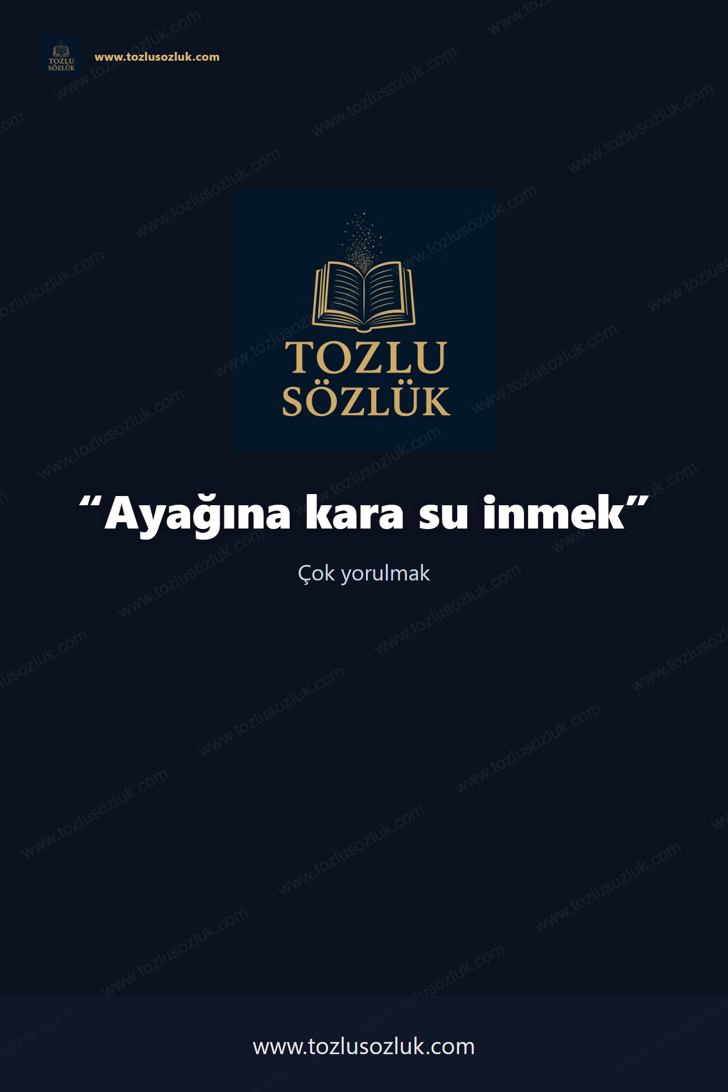 Ayağına kara su inmek Pinterest görseli