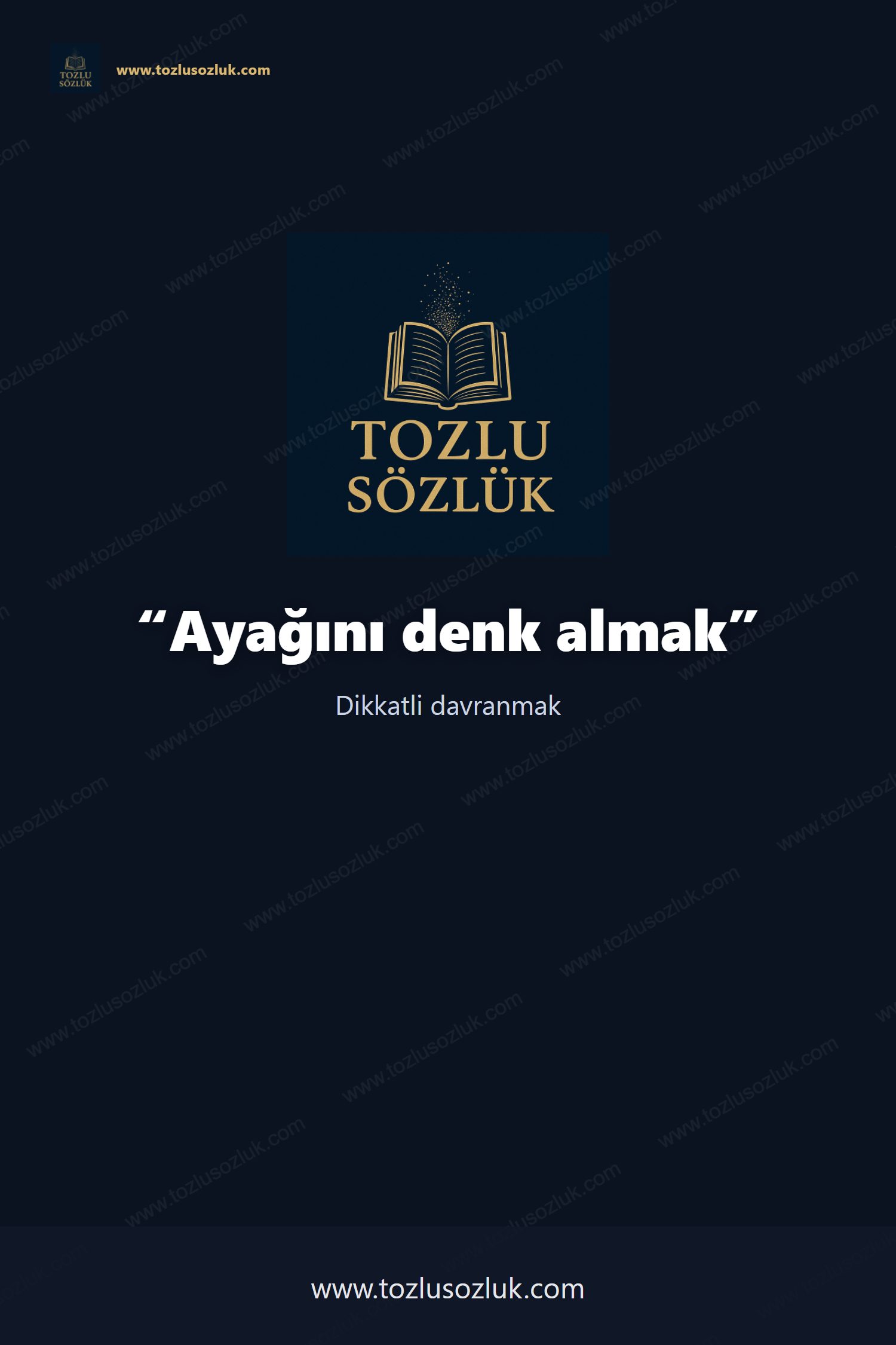 Ayağını denk almak Pinterest görseli