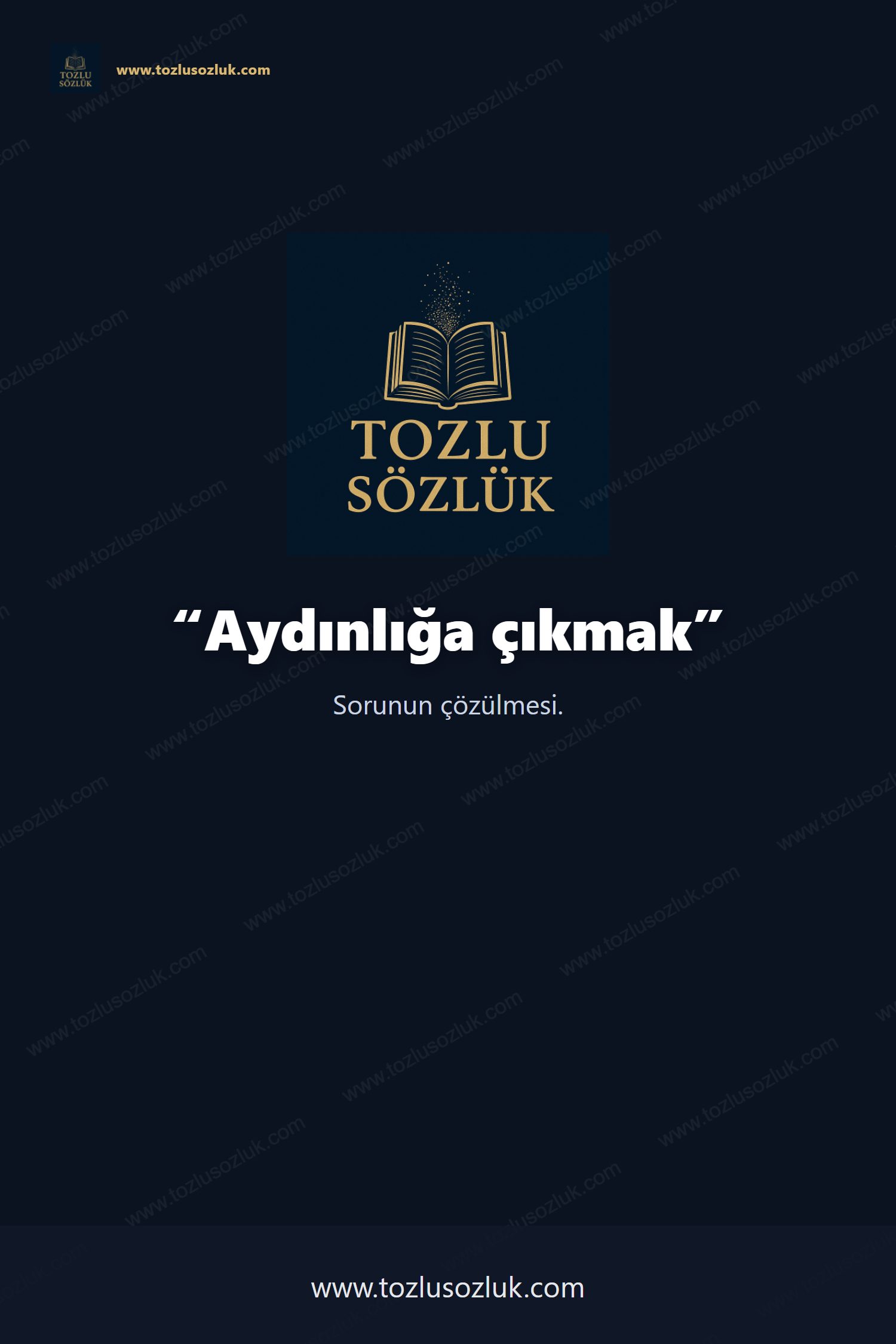 Aydınlığa çıkmak Pinterest görseli