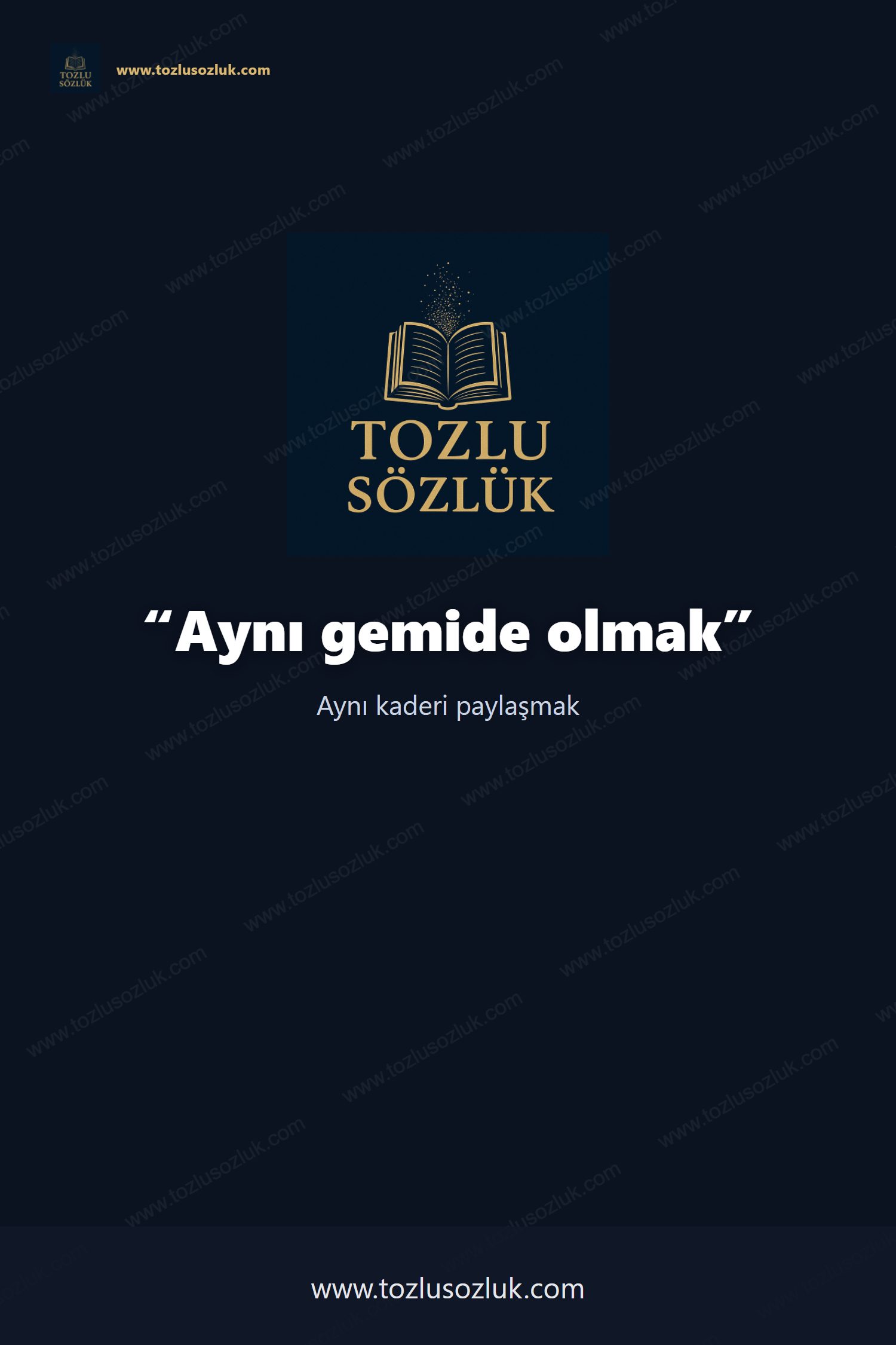 Aynı gemide olmak Pinterest görseli