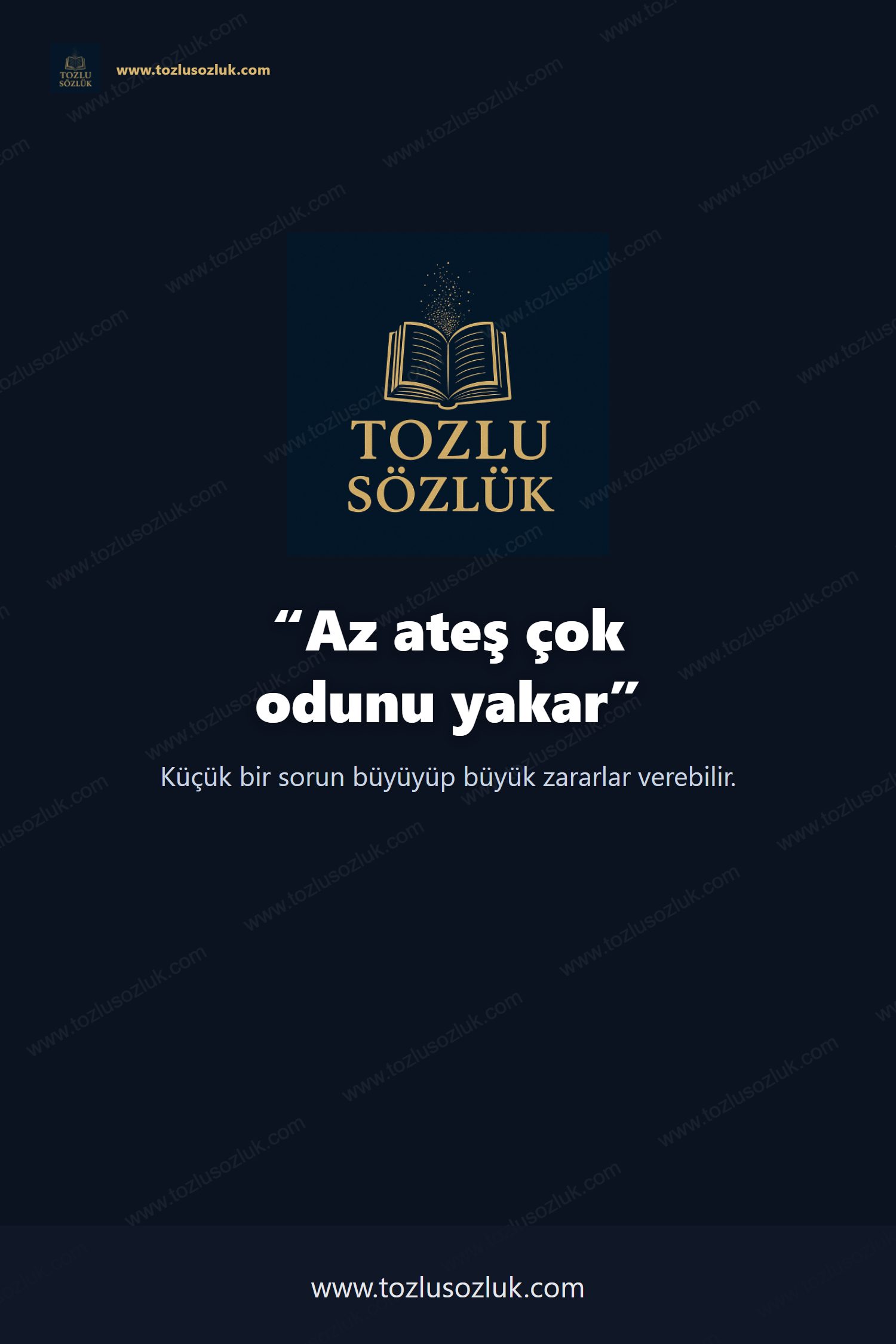 Az ateş çok odunu yakar Pinterest görseli