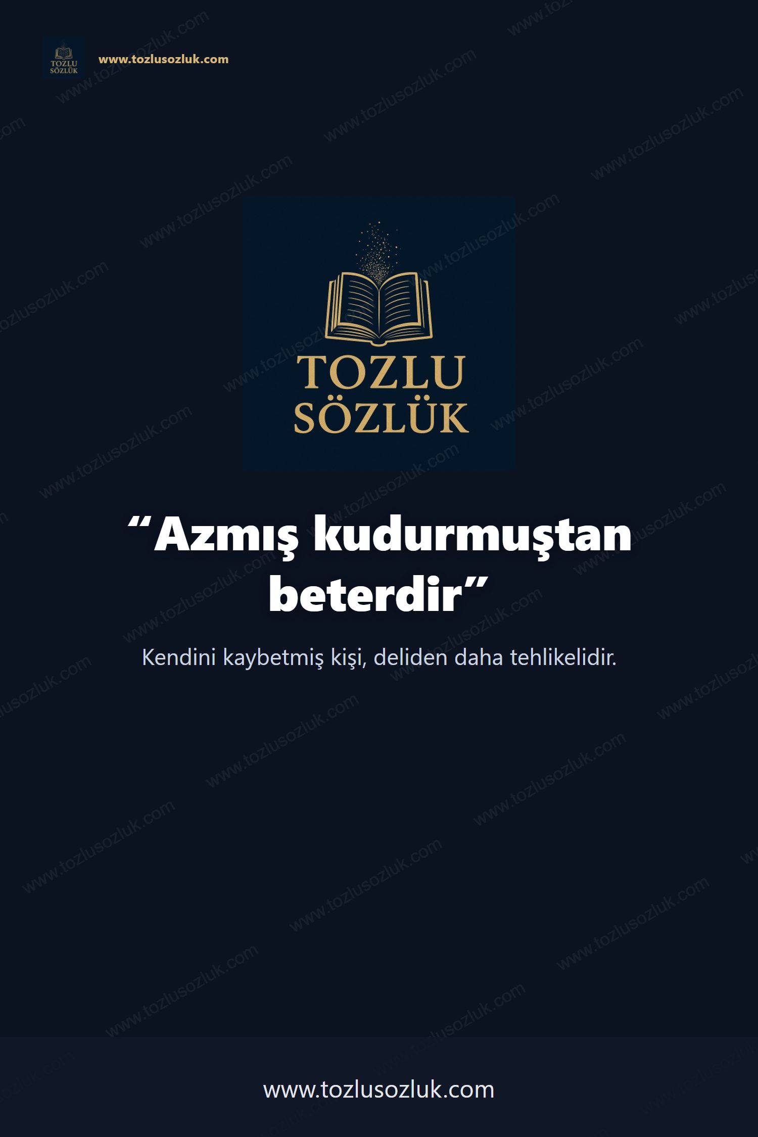 Azmış kudurmuştan beterdir Pinterest görseli