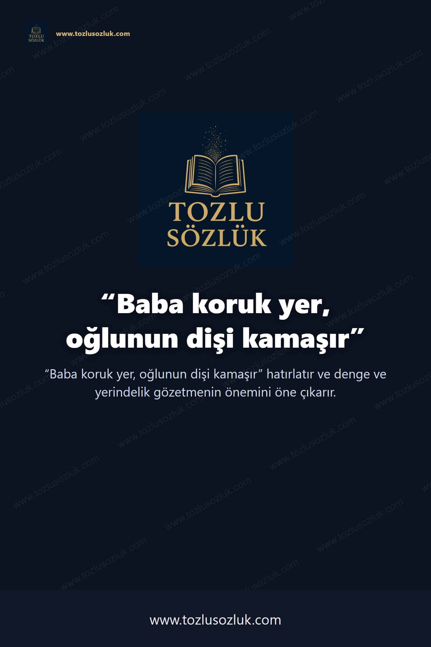 Baba koruk yer, oğlunun dişi kamaşır Pinterest görseli