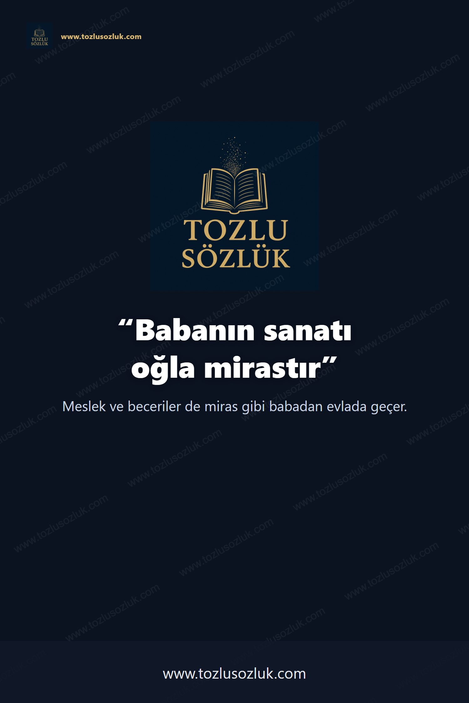 Babanın sanatı oğla mirastır Pinterest görseli