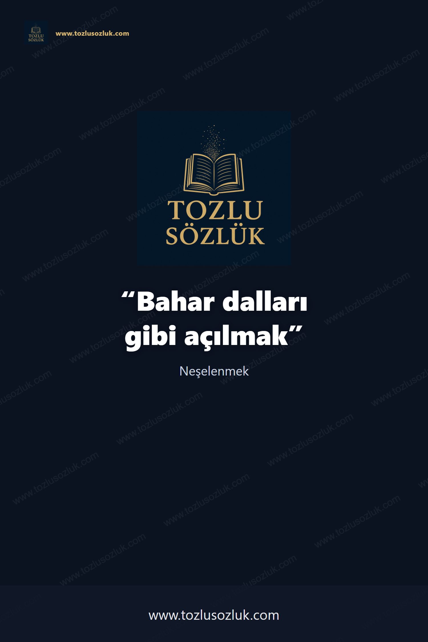 Bahar dalları gibi açılmak Pinterest görseli