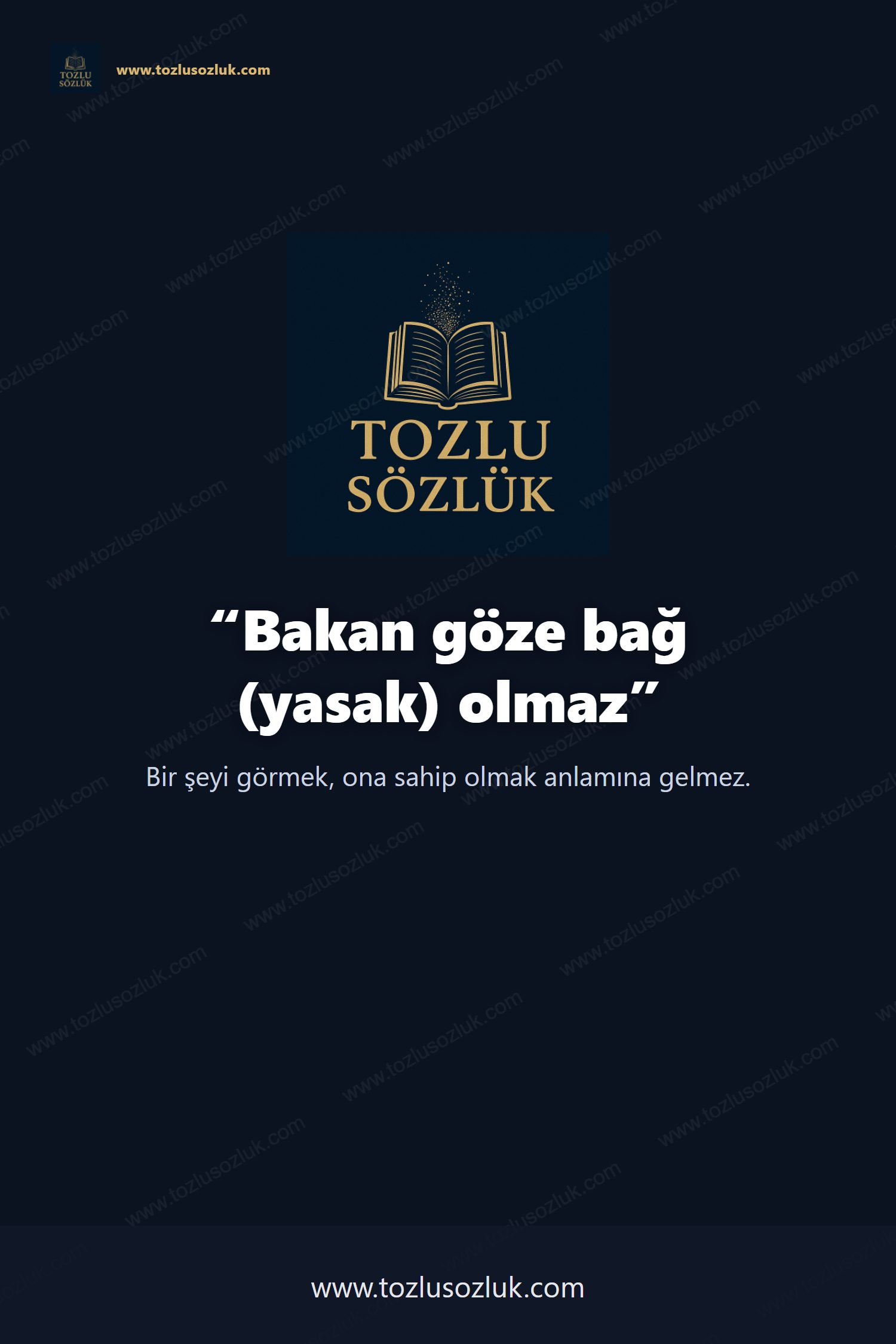 Bakan göze bağ (yasak) olmaz Pinterest görseli