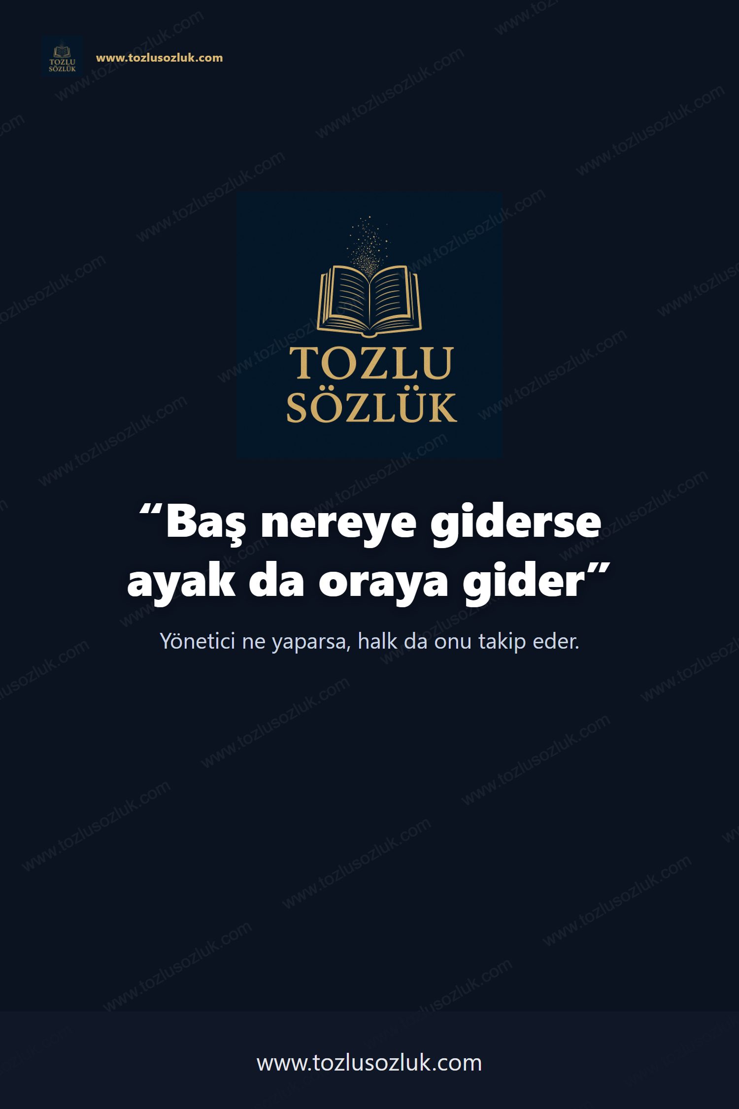 Baş nereye giderse ayak da oraya gider Pinterest görseli
