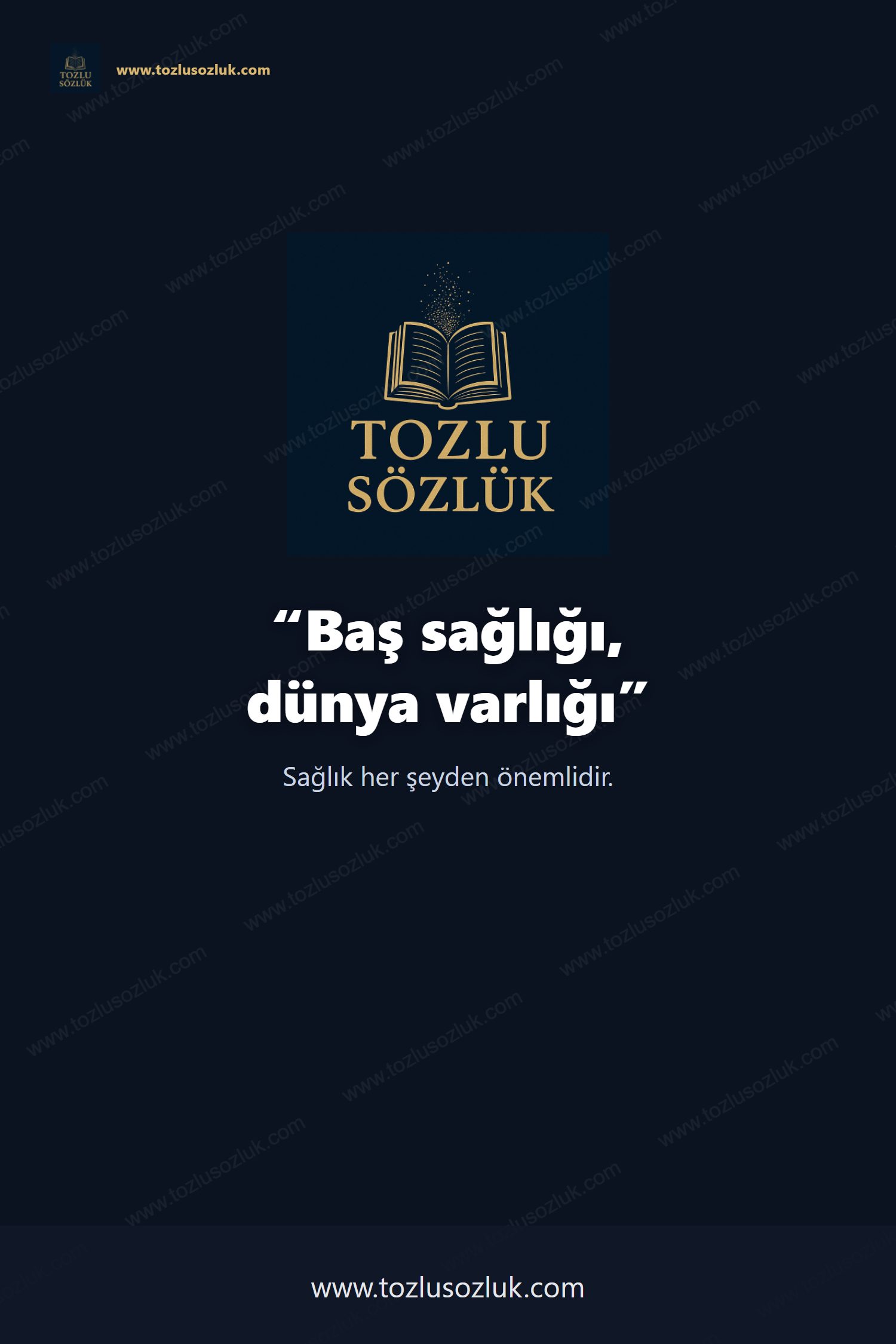 Baş sağlığı, dünya varlığı Pinterest görseli