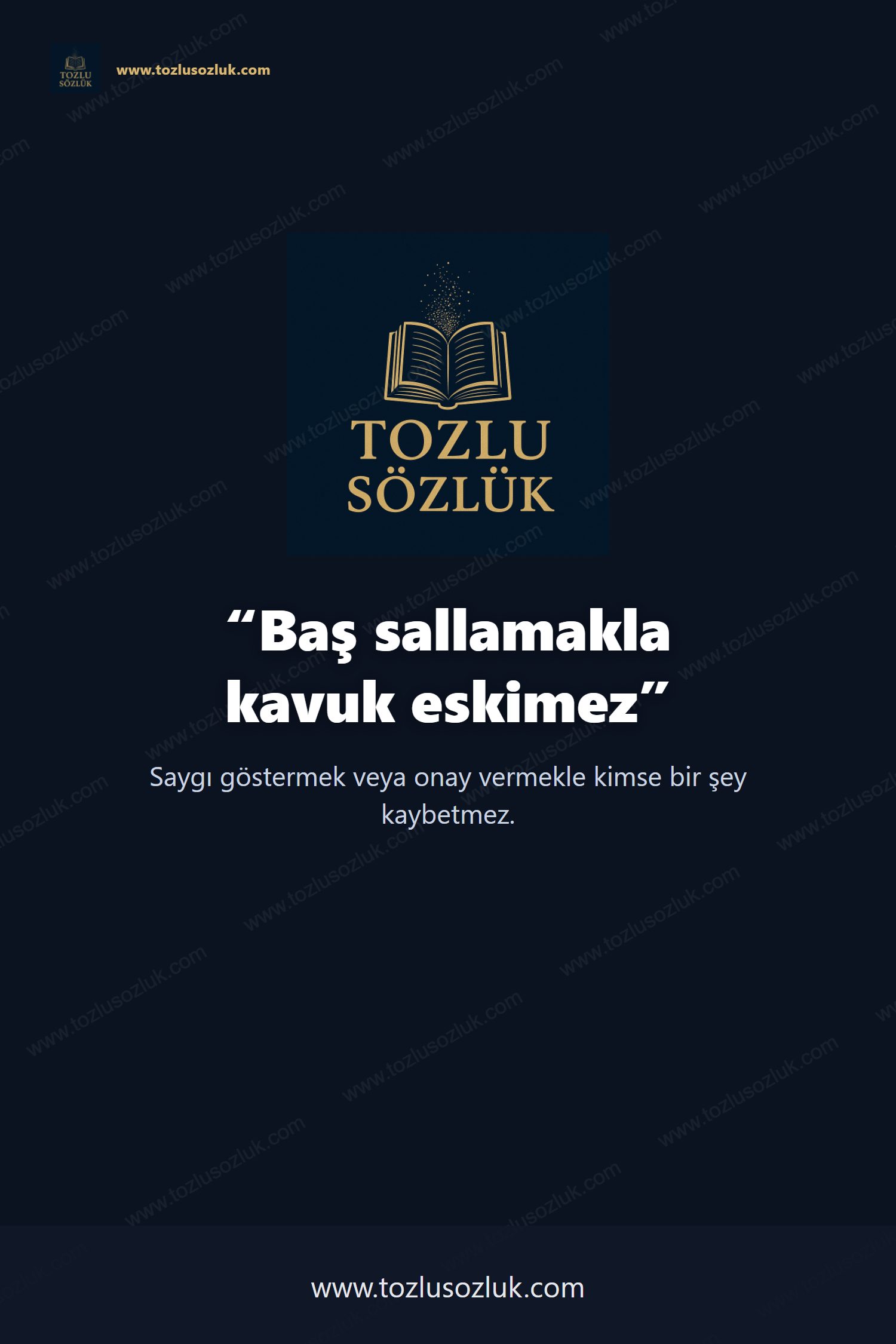 Baş sallamakla kavuk eskimez Pinterest görseli