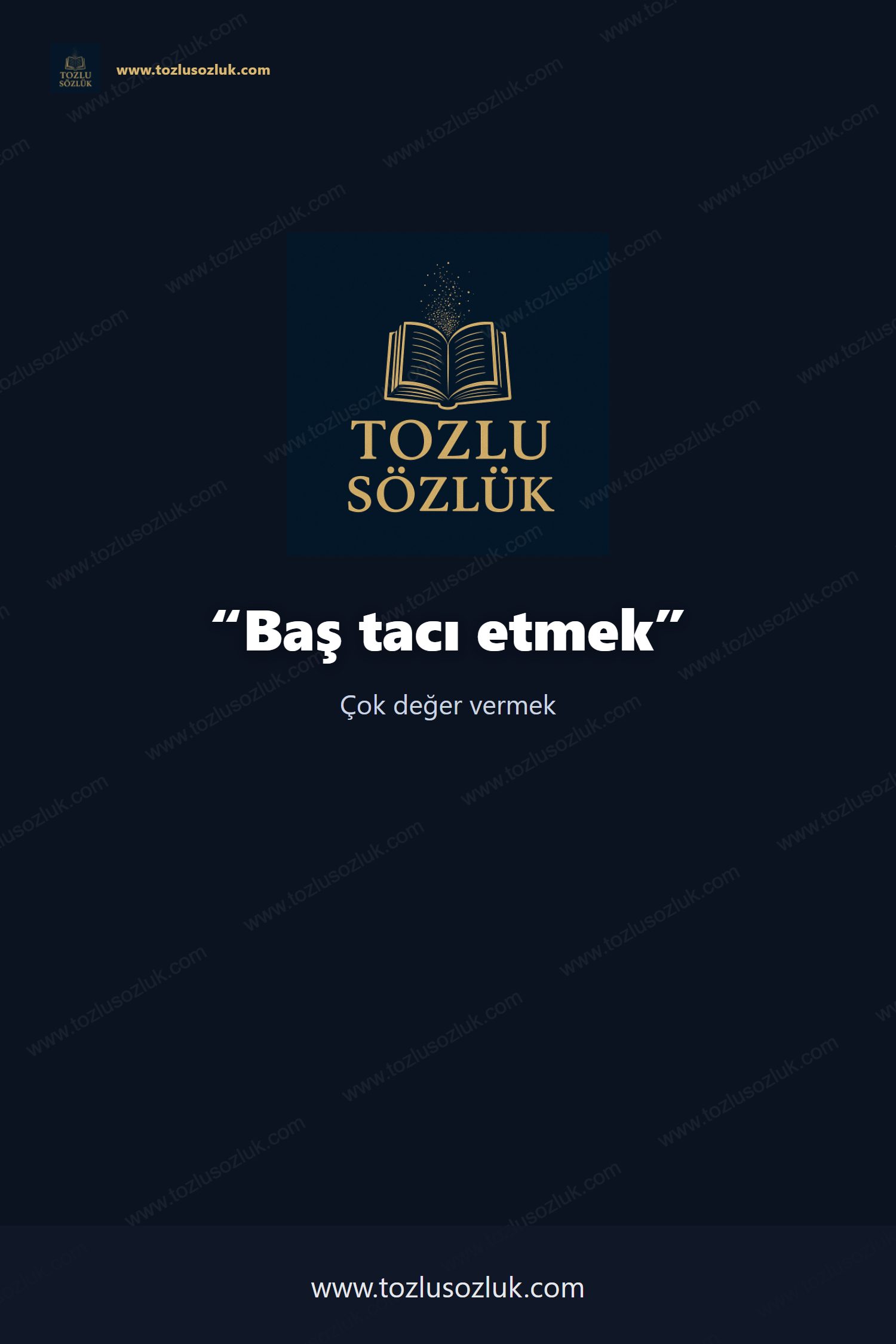 Baş tacı etmek Pinterest görseli