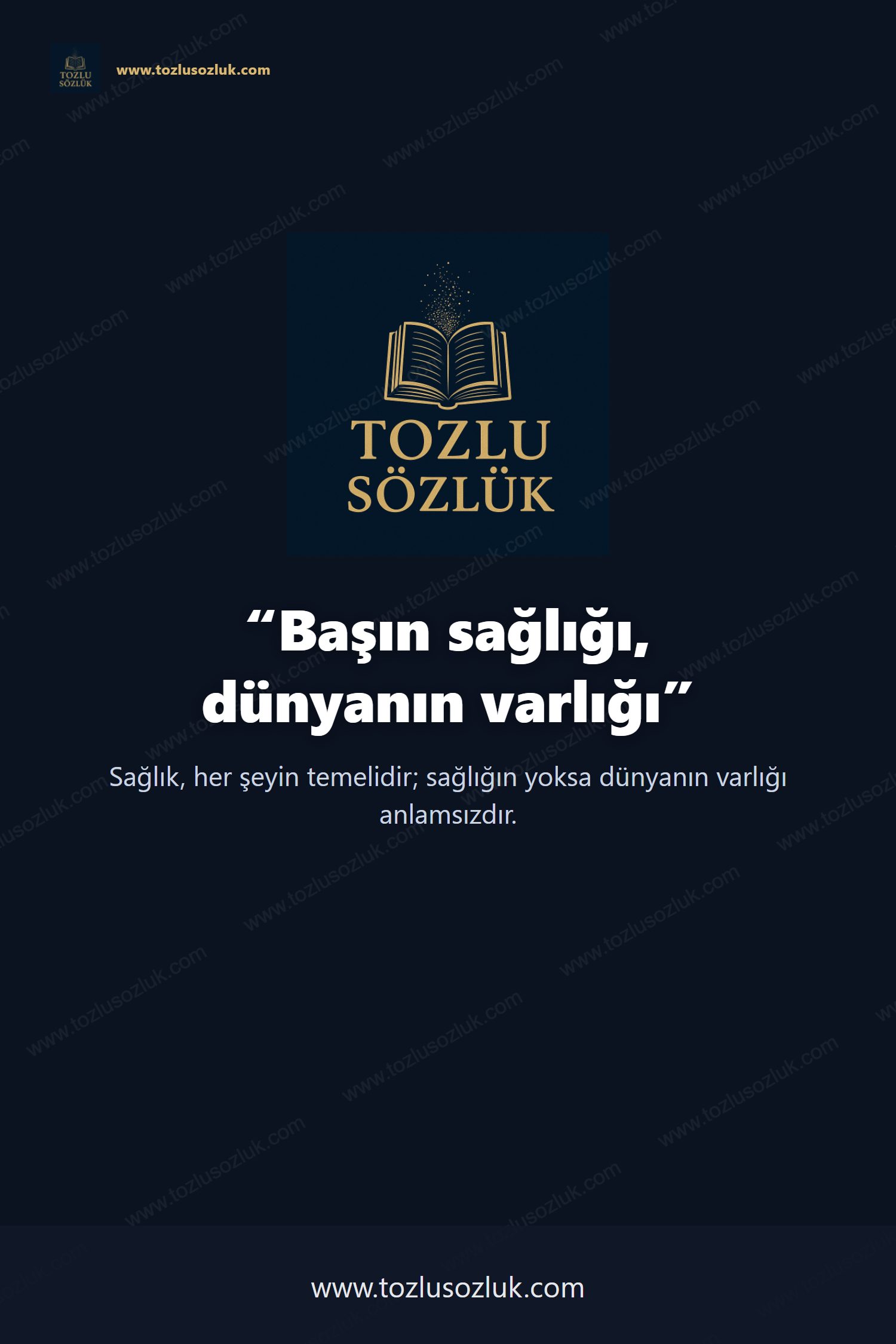 Başın sağlığı, dünyanın varlığı Pinterest görseli