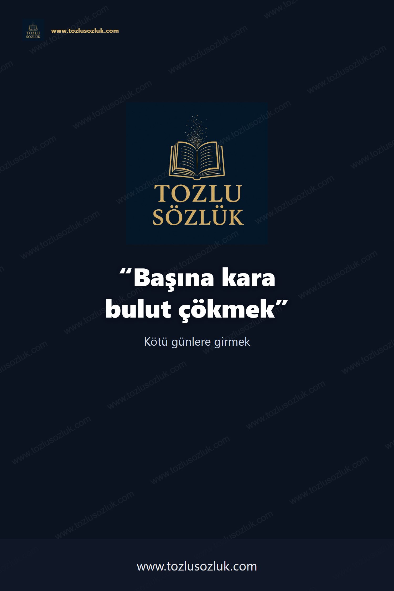 Başına kara bulut çökmek Pinterest görseli