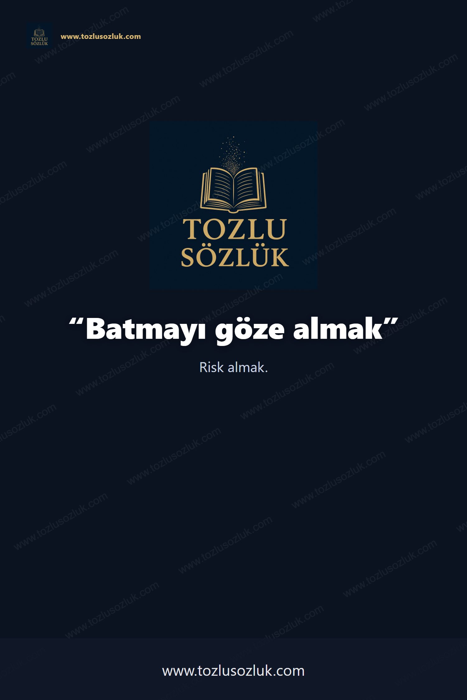 Batmayı göze almak Pinterest görseli