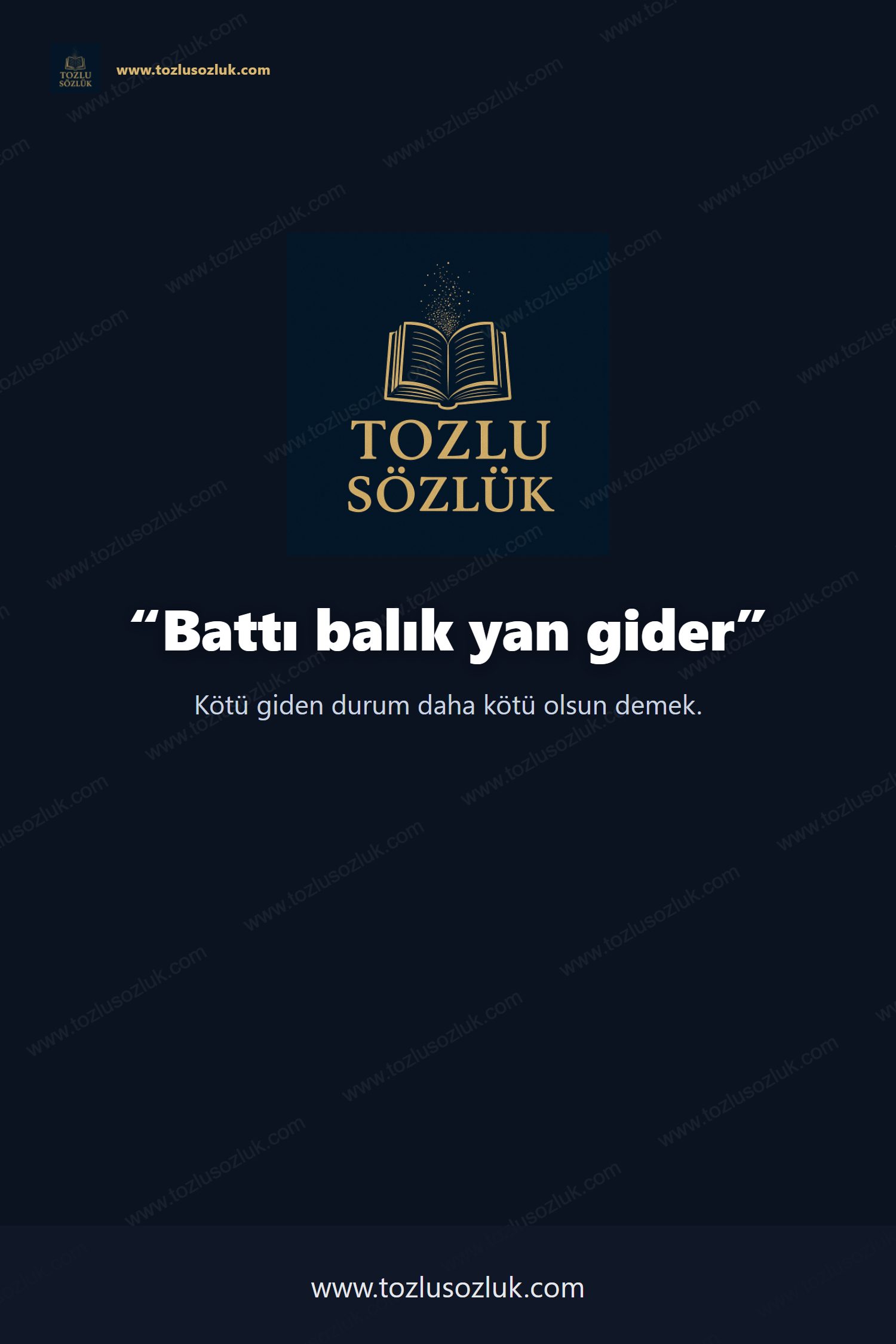 Battı balık yan gider Pinterest görseli