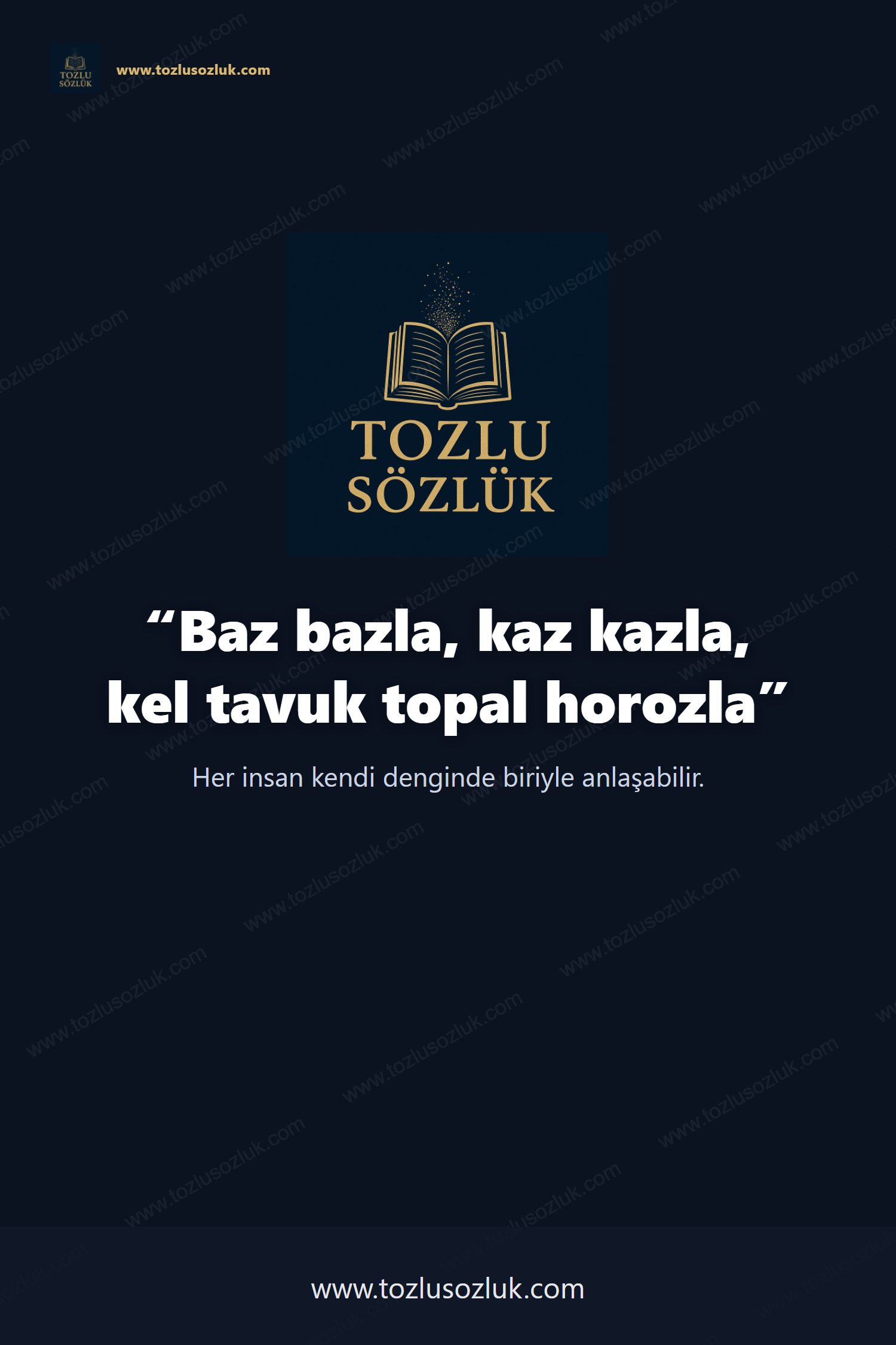 Baz bazla, kaz kazla, kel tavuk topal horozla Pinterest görseli