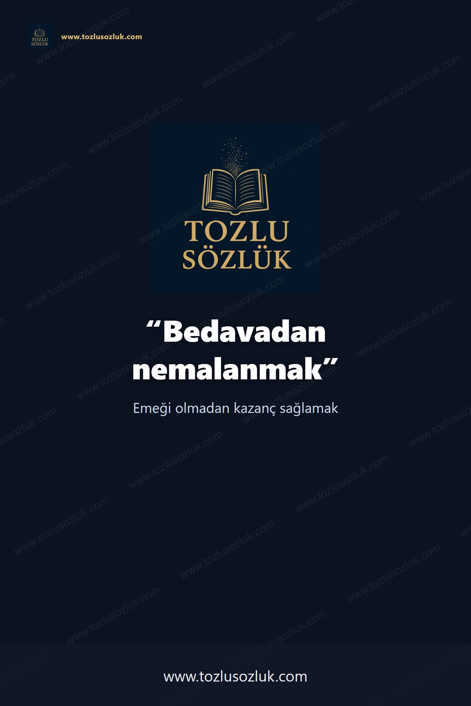 Bedavadan nemalanmak Pinterest görseli