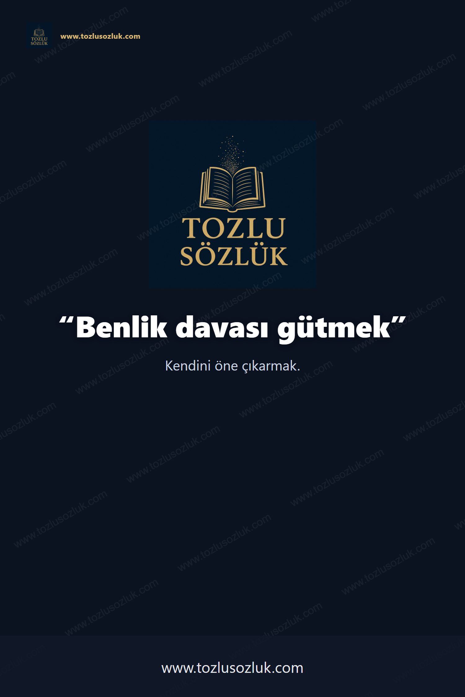 Benlik davası gütmek Pinterest görseli
