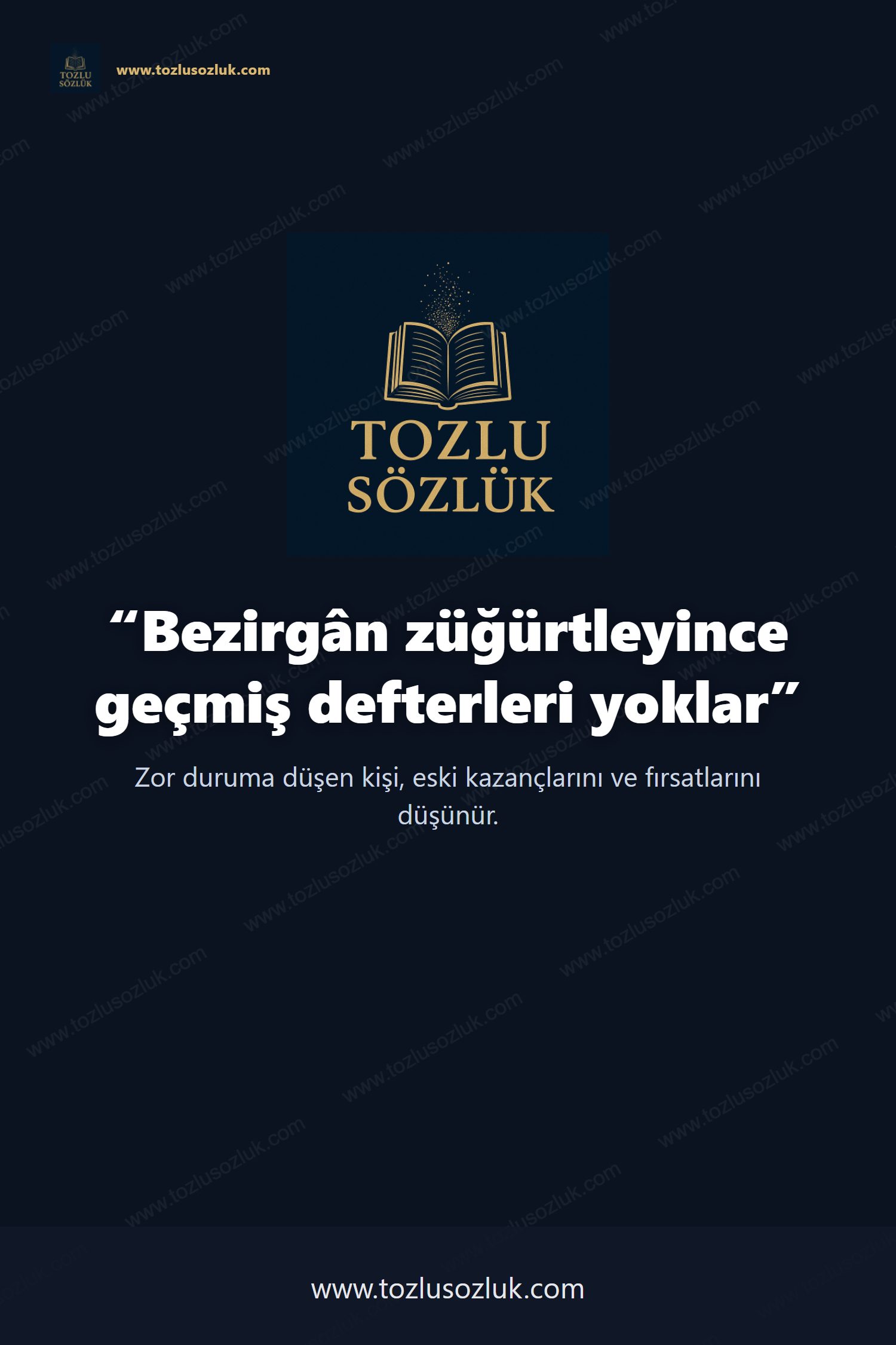 Bezirgân züğürtleyince geçmiş defterleri yoklar Pinterest görseli
