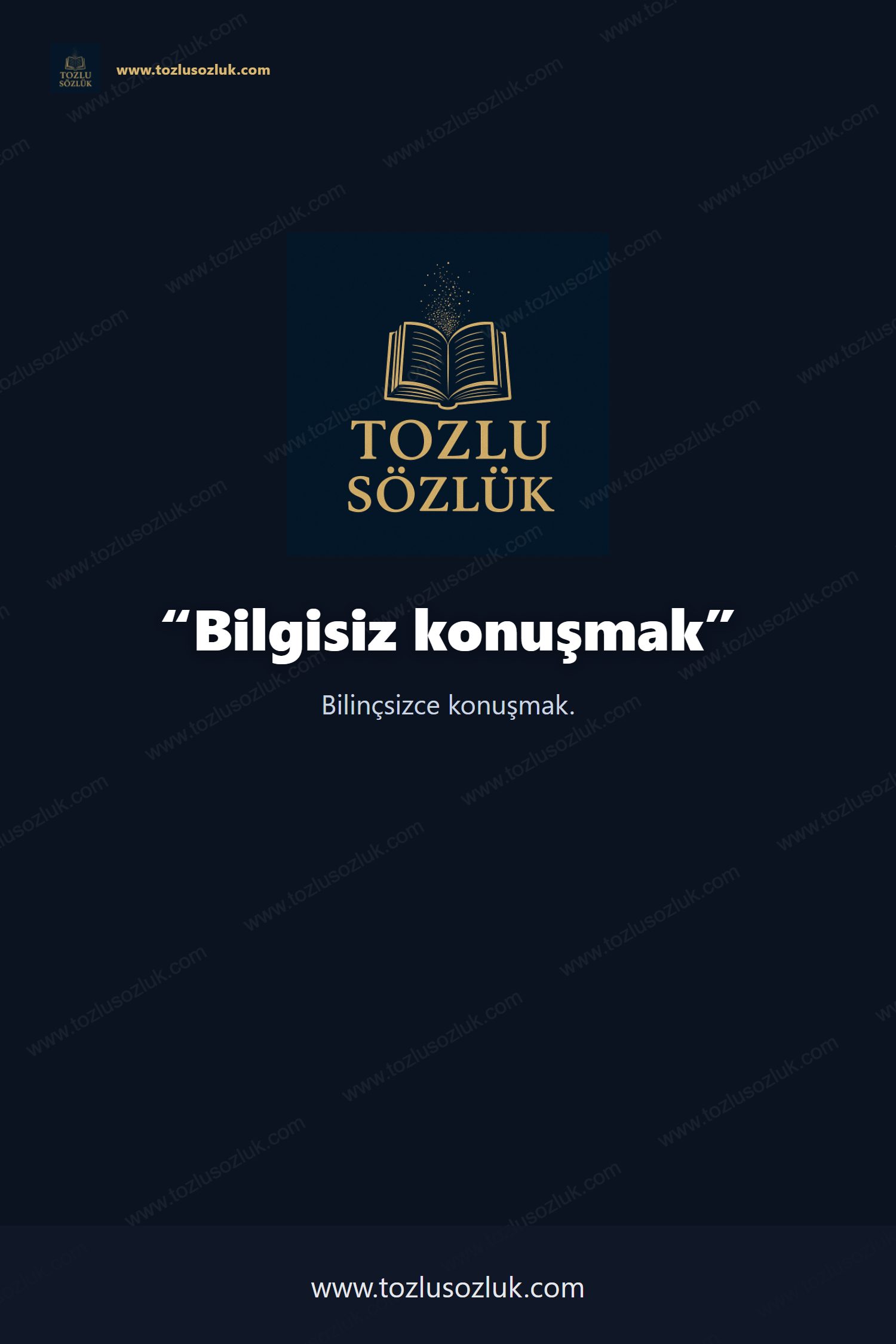 Bilgisiz konuşmak Pinterest görseli