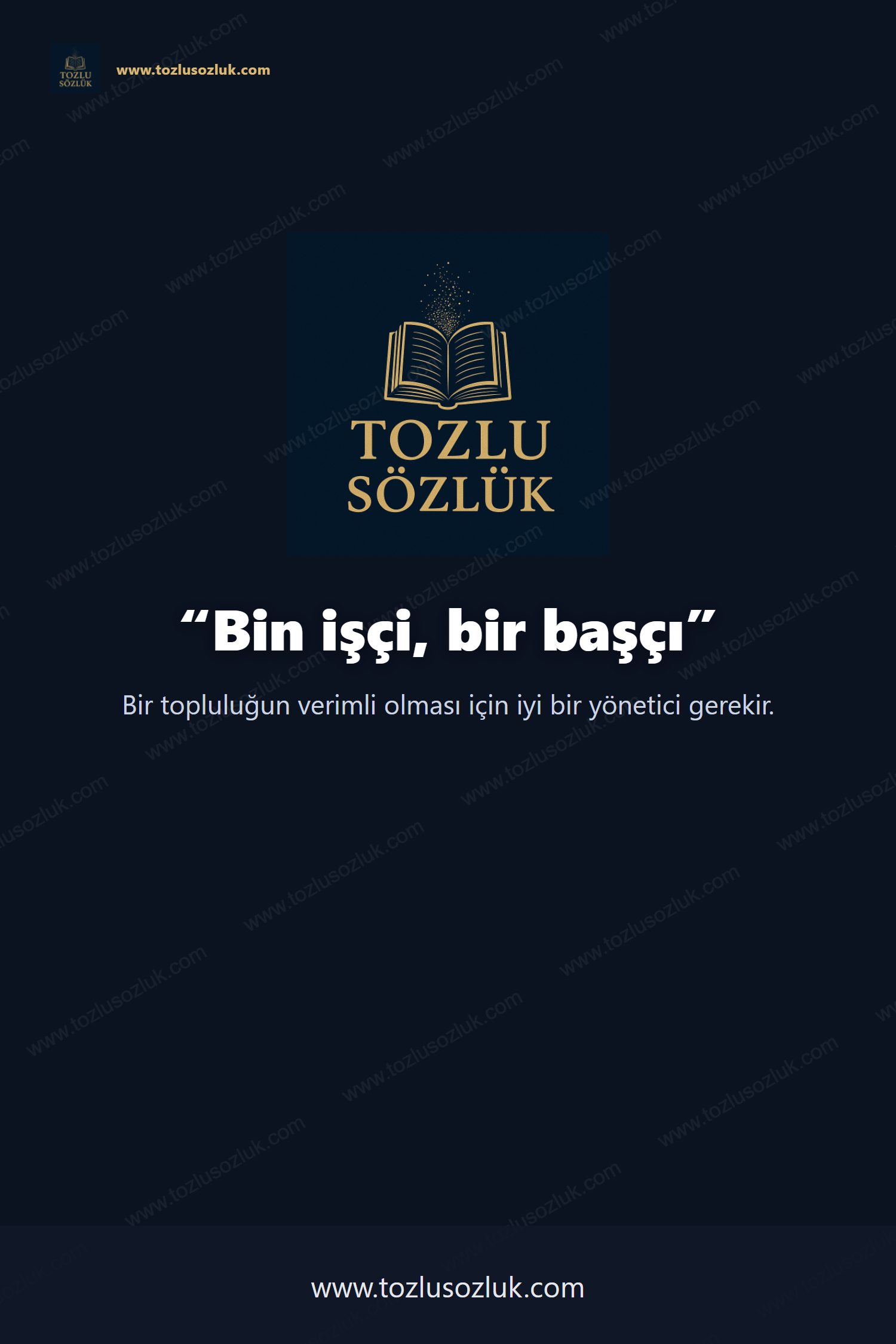 Bin işçi, bir başçı Pinterest görseli