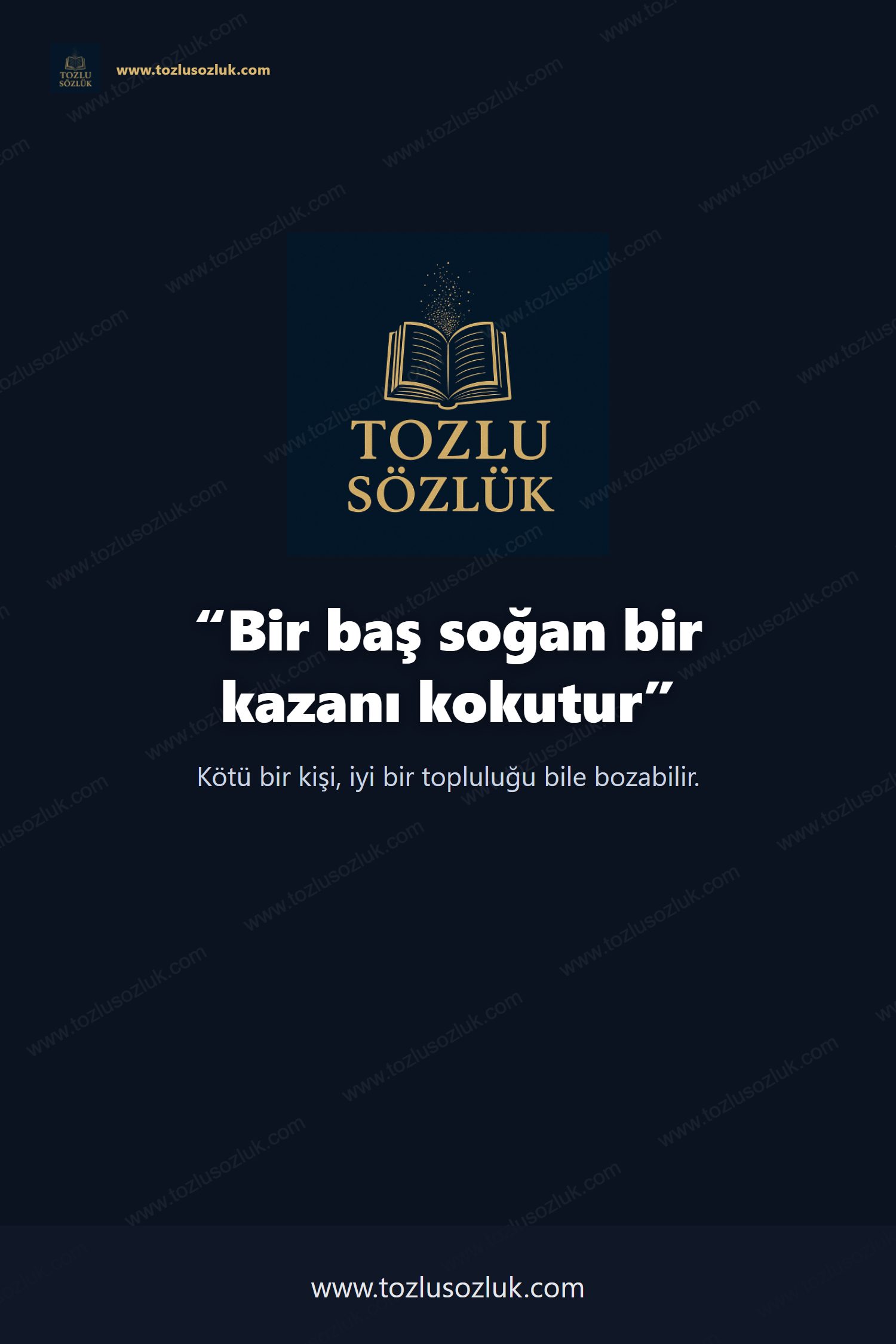 Bir baş soğan bir kazanı kokutur Pinterest görseli