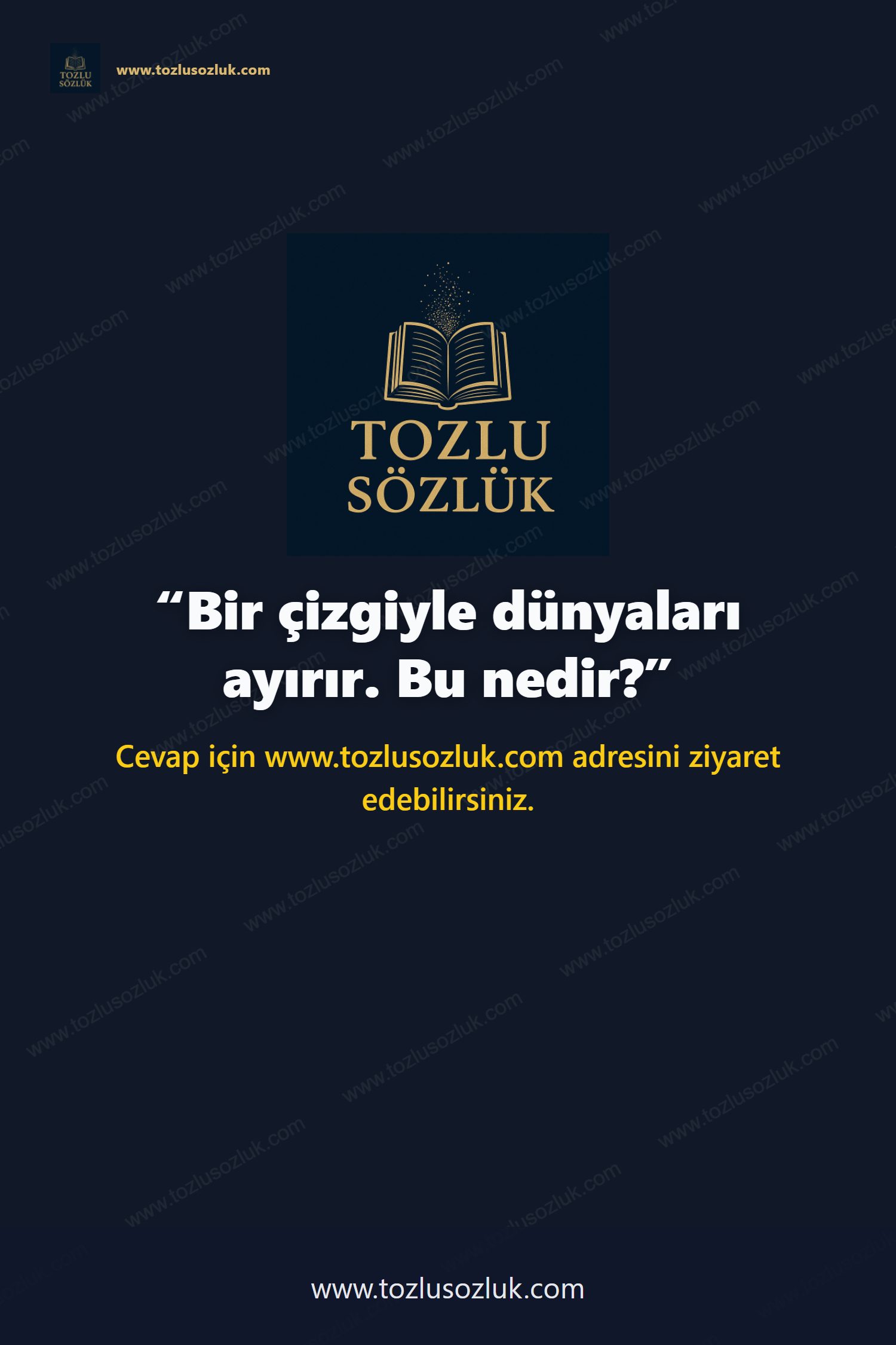 Bir çizgiyle dünyaları ayırır. Bu nedir? Pinterest görseli