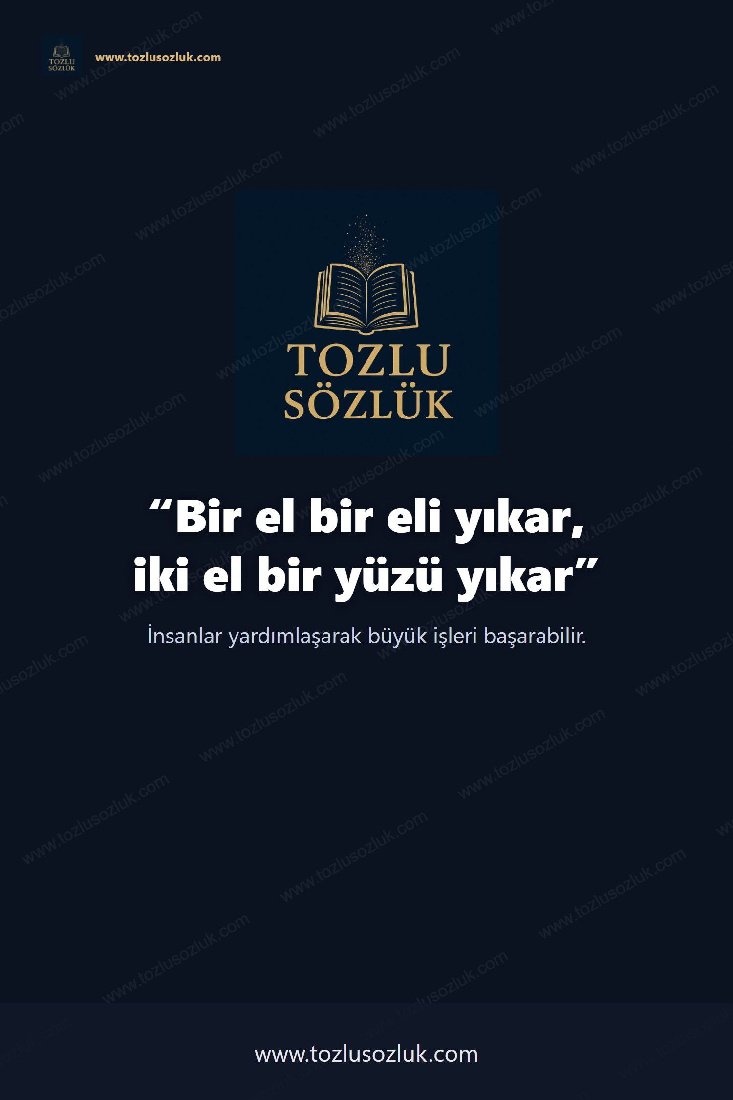 Bir el bir eli yıkar, iki el bir yüzü yıkar Pinterest görseli