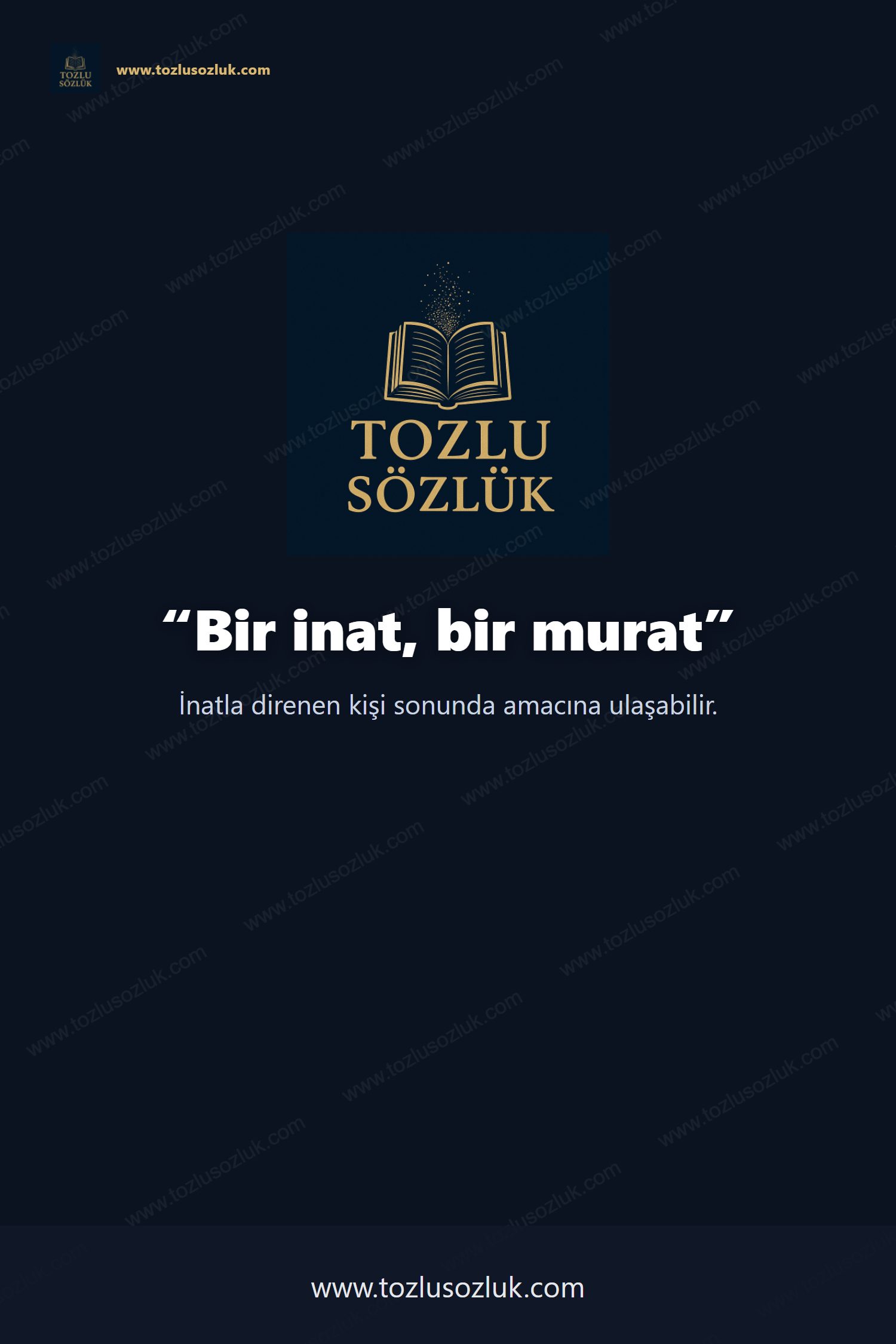 Bir inat, bir murat Pinterest görseli