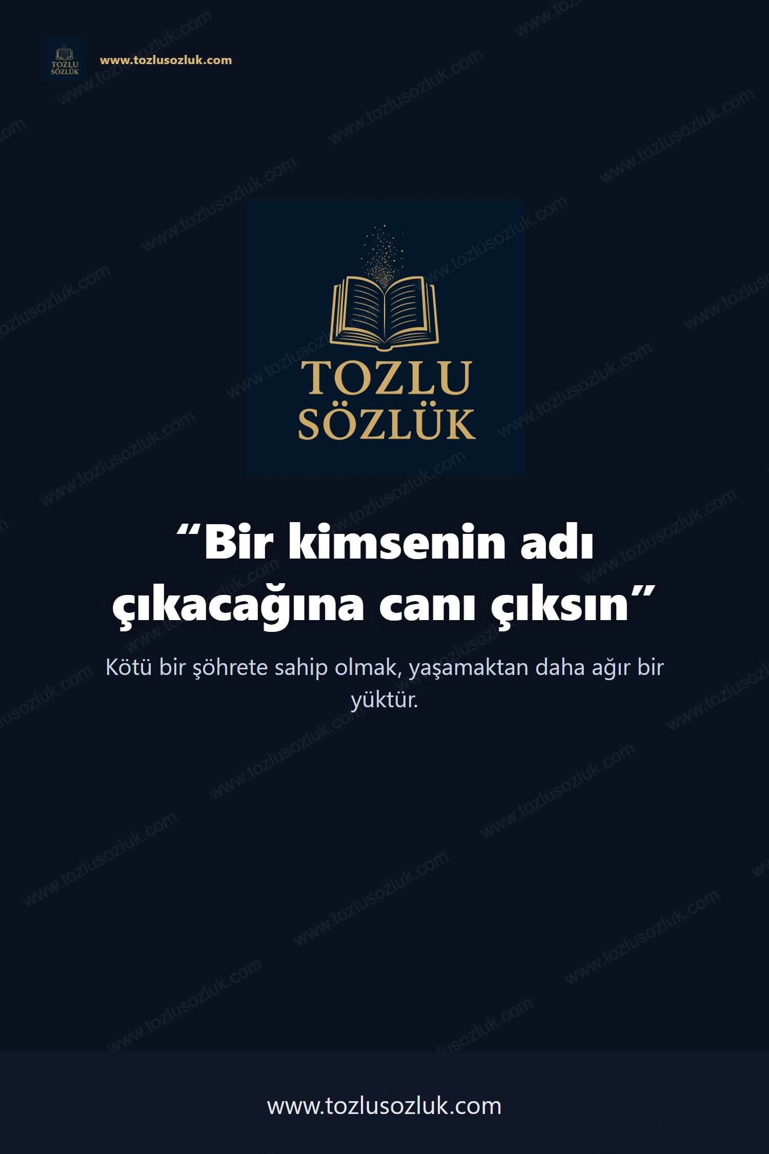 Bir kimsenin adı çıkacağına canı çıksın Pinterest görseli