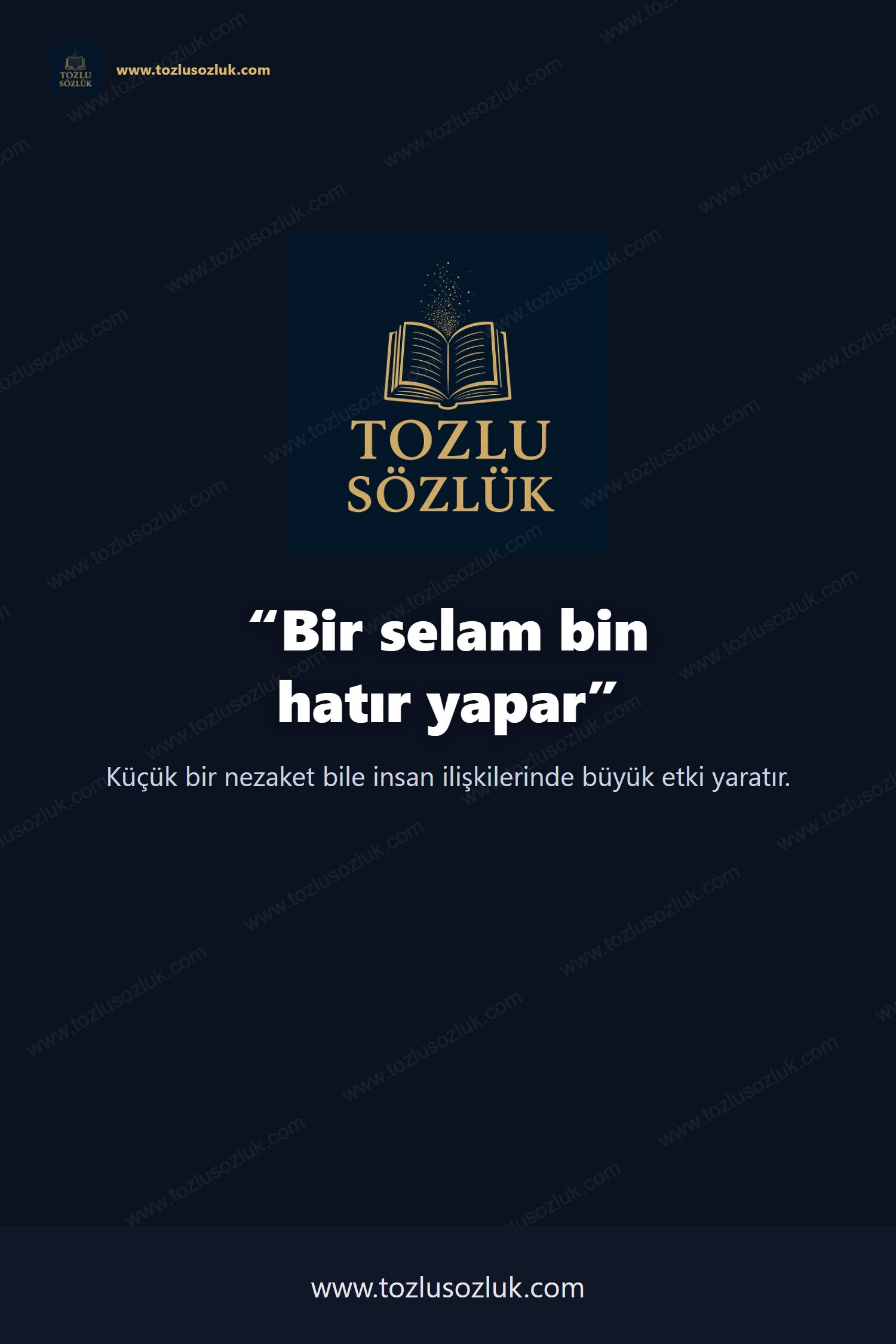 Bir selam bin hatır yapar Pinterest görseli