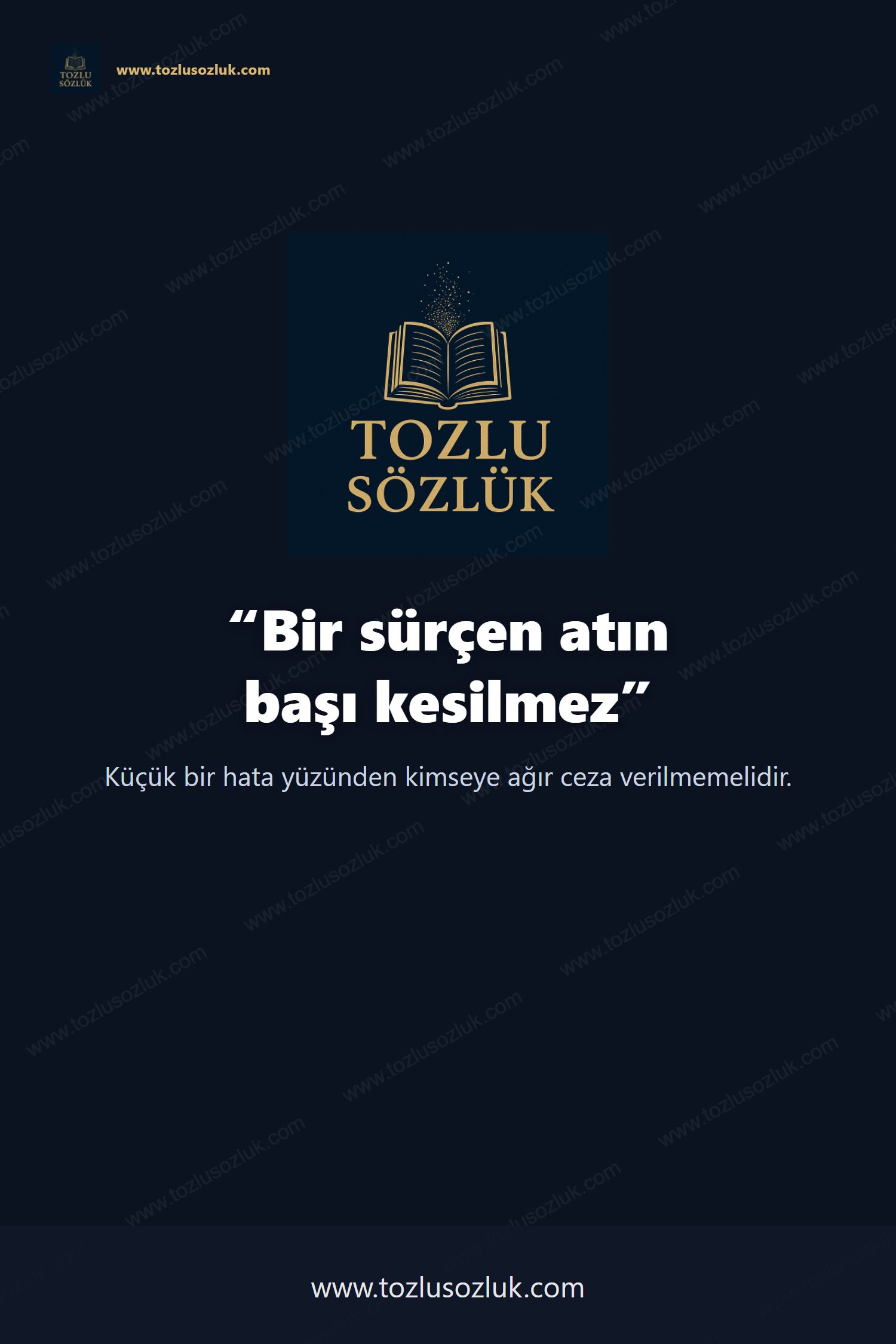 Bir sürçen atın başı kesilmez Pinterest görseli