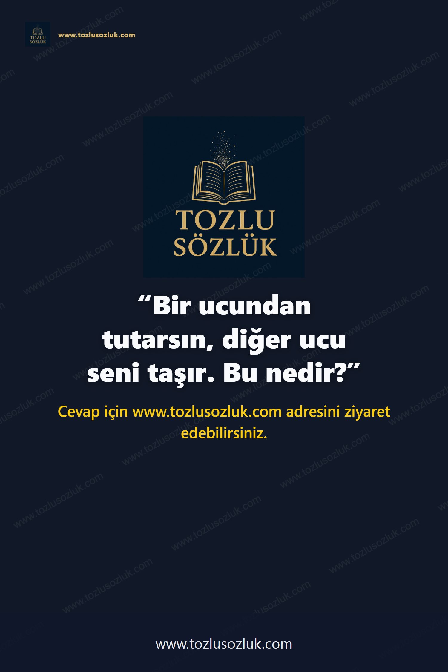 Bir ucundan tutarsın, diğer ucu seni taşır. Bu nedir? Pinterest görseli