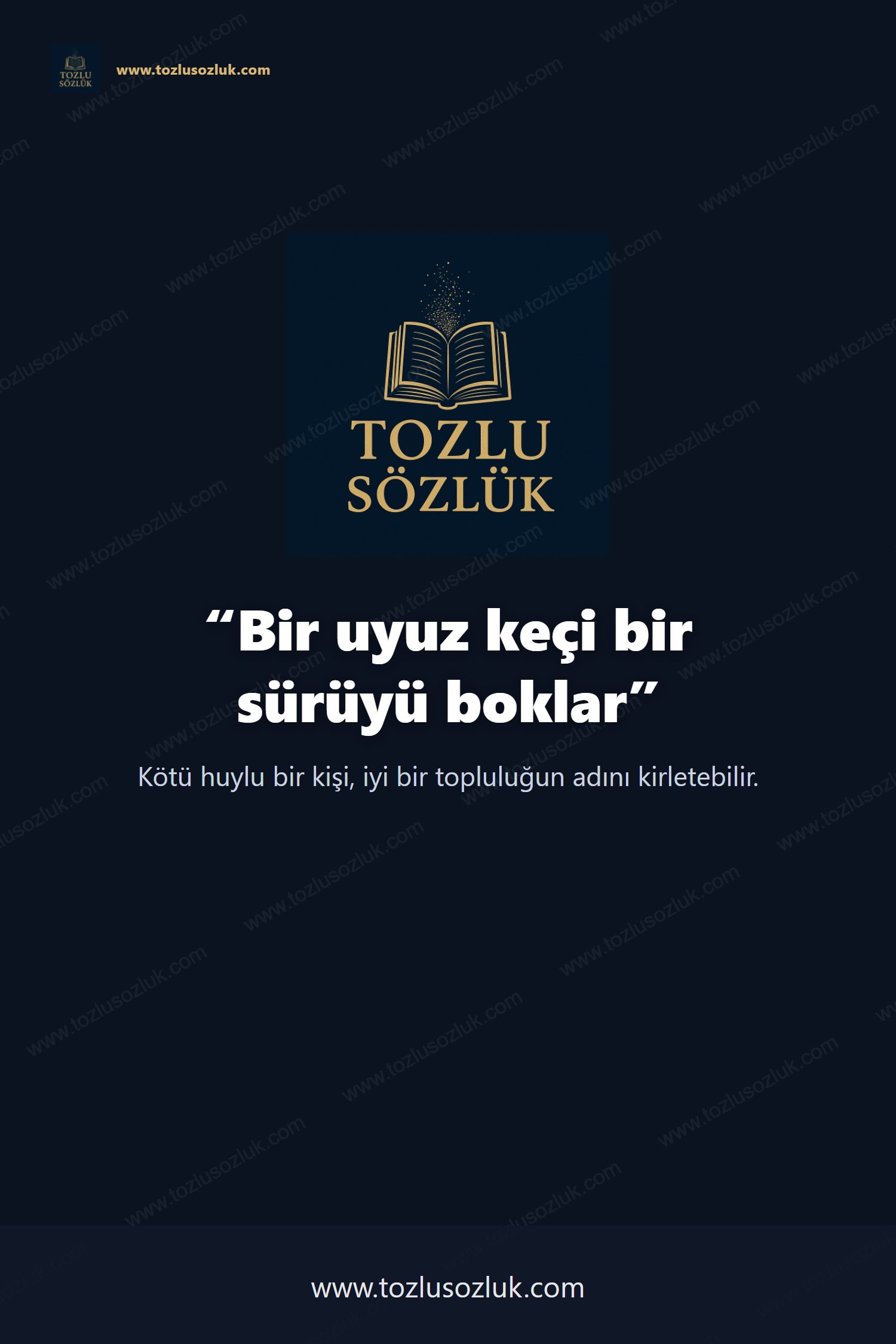 Bir uyuz keçi bir sürüyü boklar Pinterest görseli