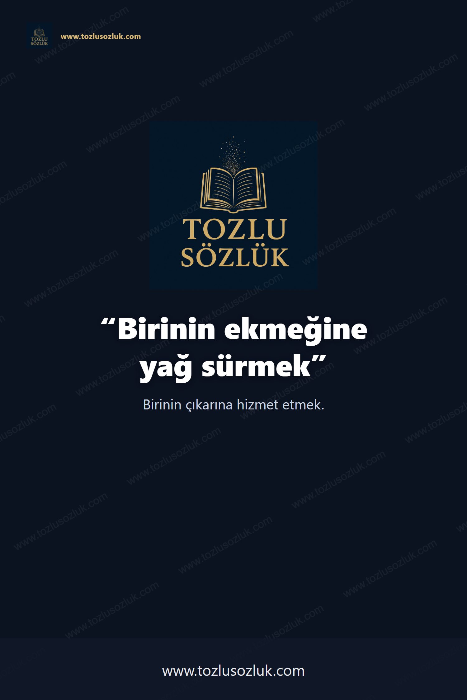 Birinin ekmeğine yağ sürmek Pinterest görseli