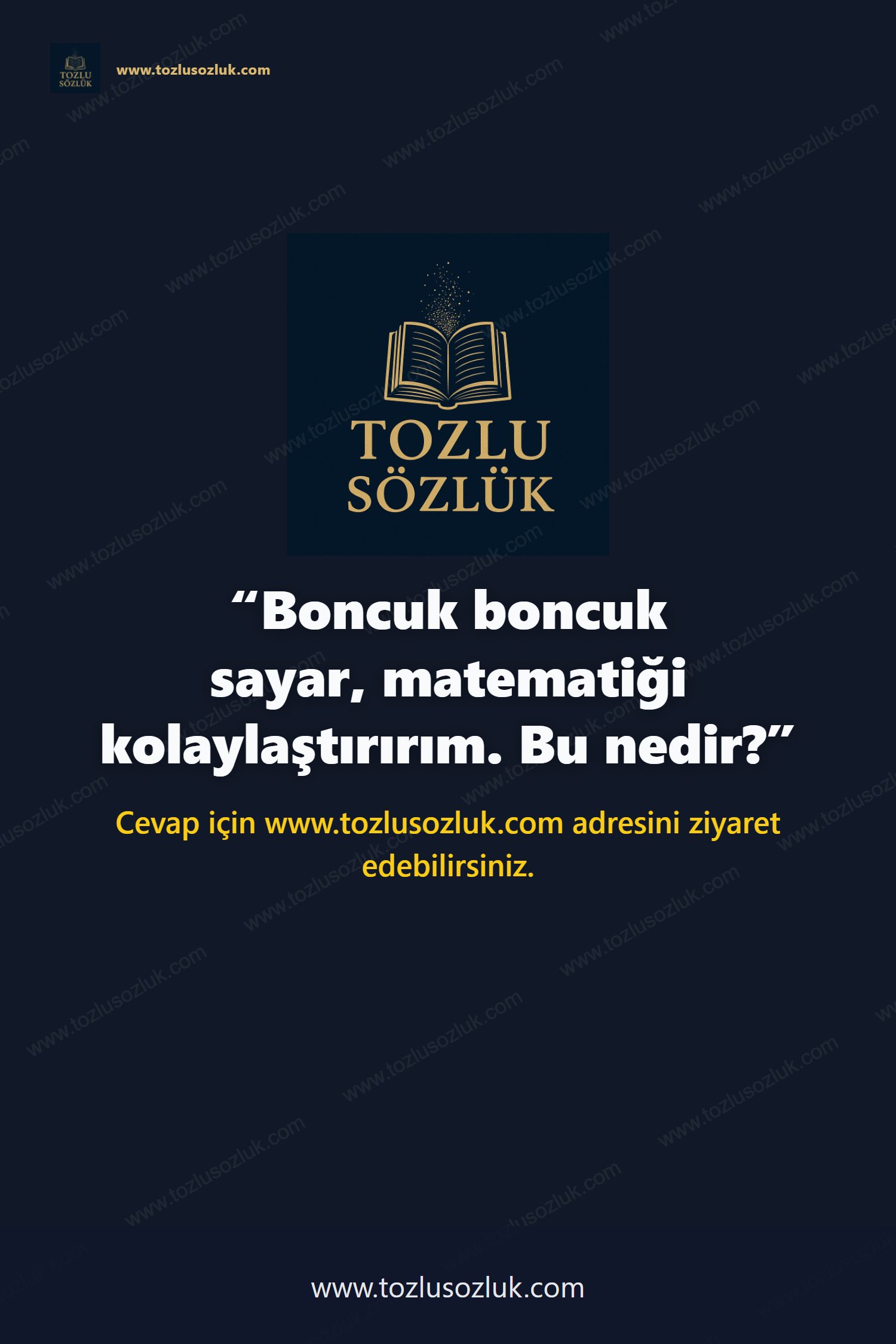 Boncuk boncuk sayar, matematiği kolaylaştırırım. Bu nedir? Pinterest görseli