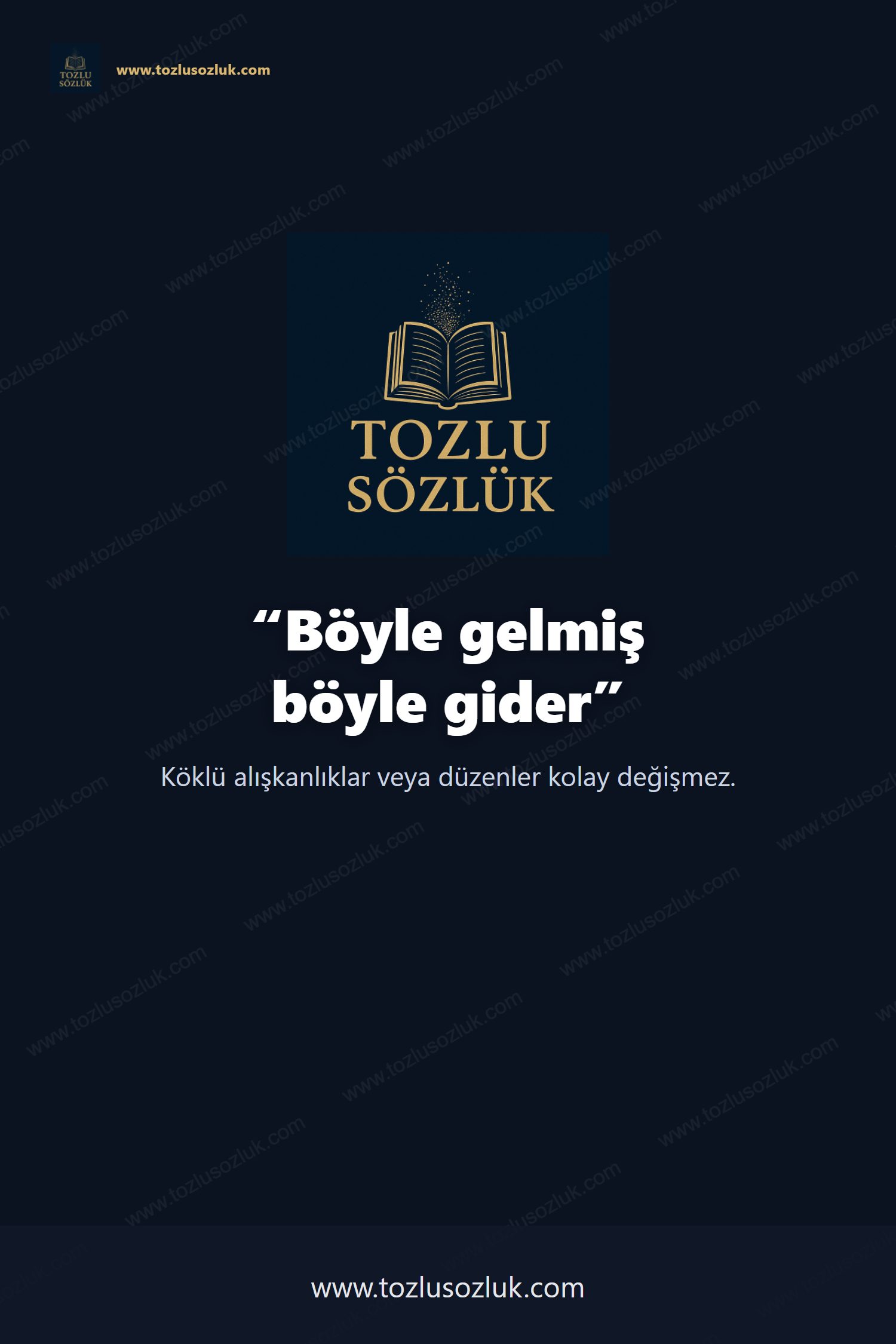 Böyle gelmiş böyle gider Pinterest görseli