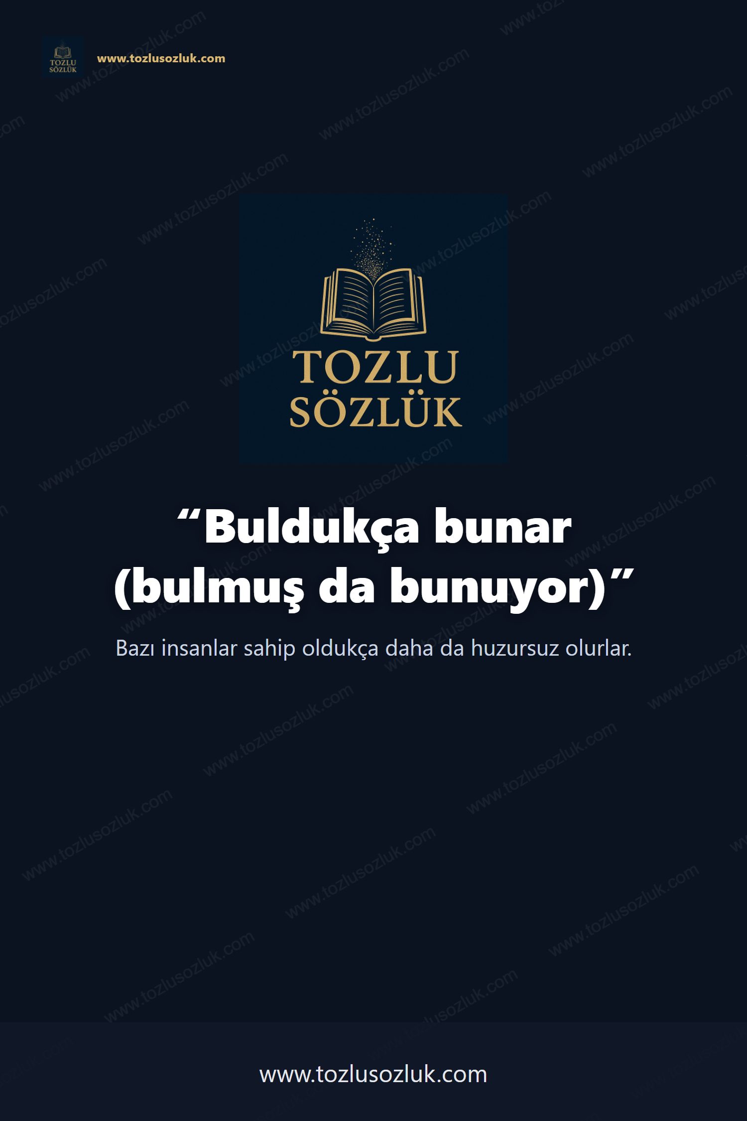 Buldukça bunar (bulmuş da bunuyor) Pinterest görseli