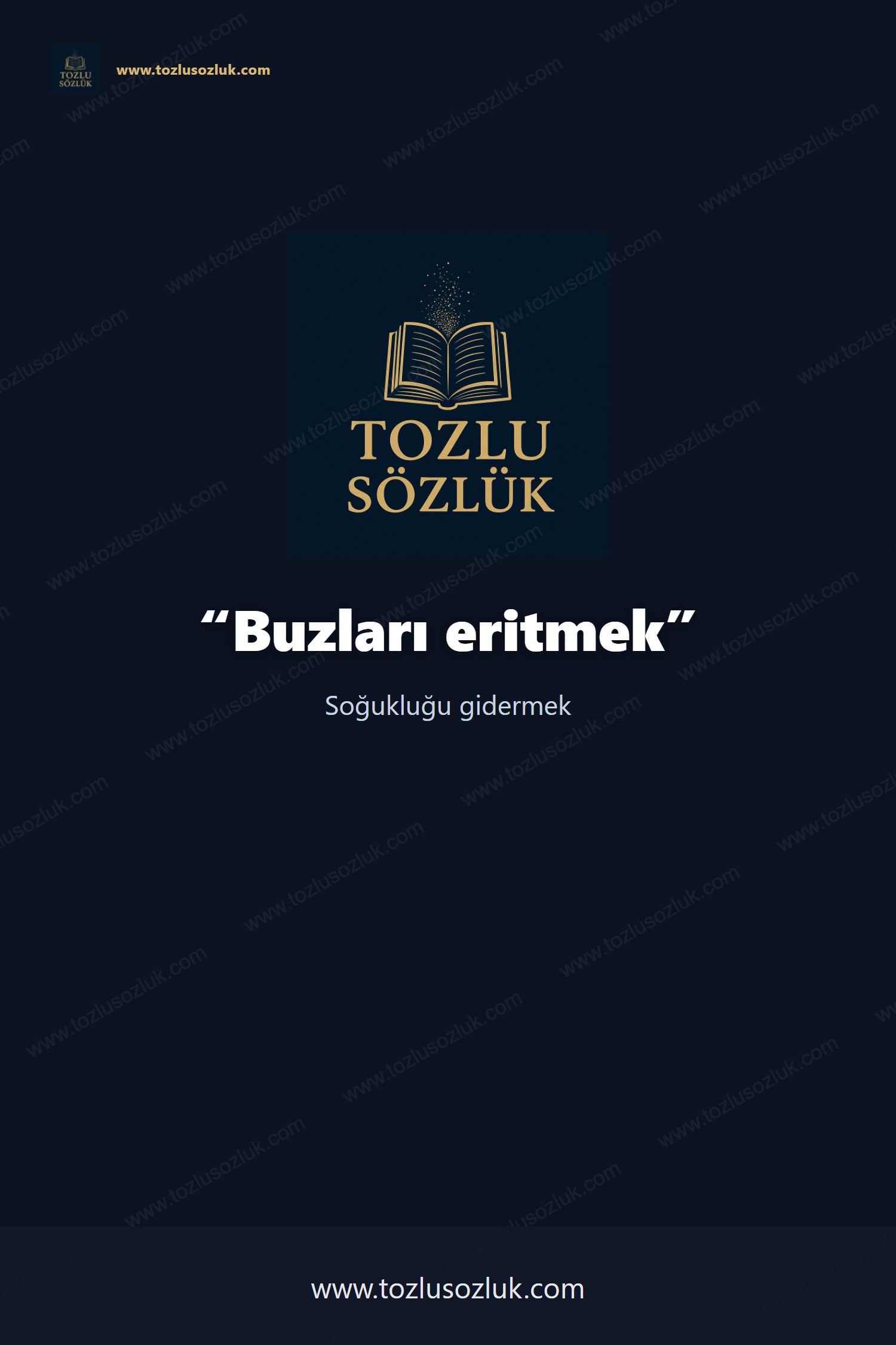 Buzları eritmek Pinterest görseli