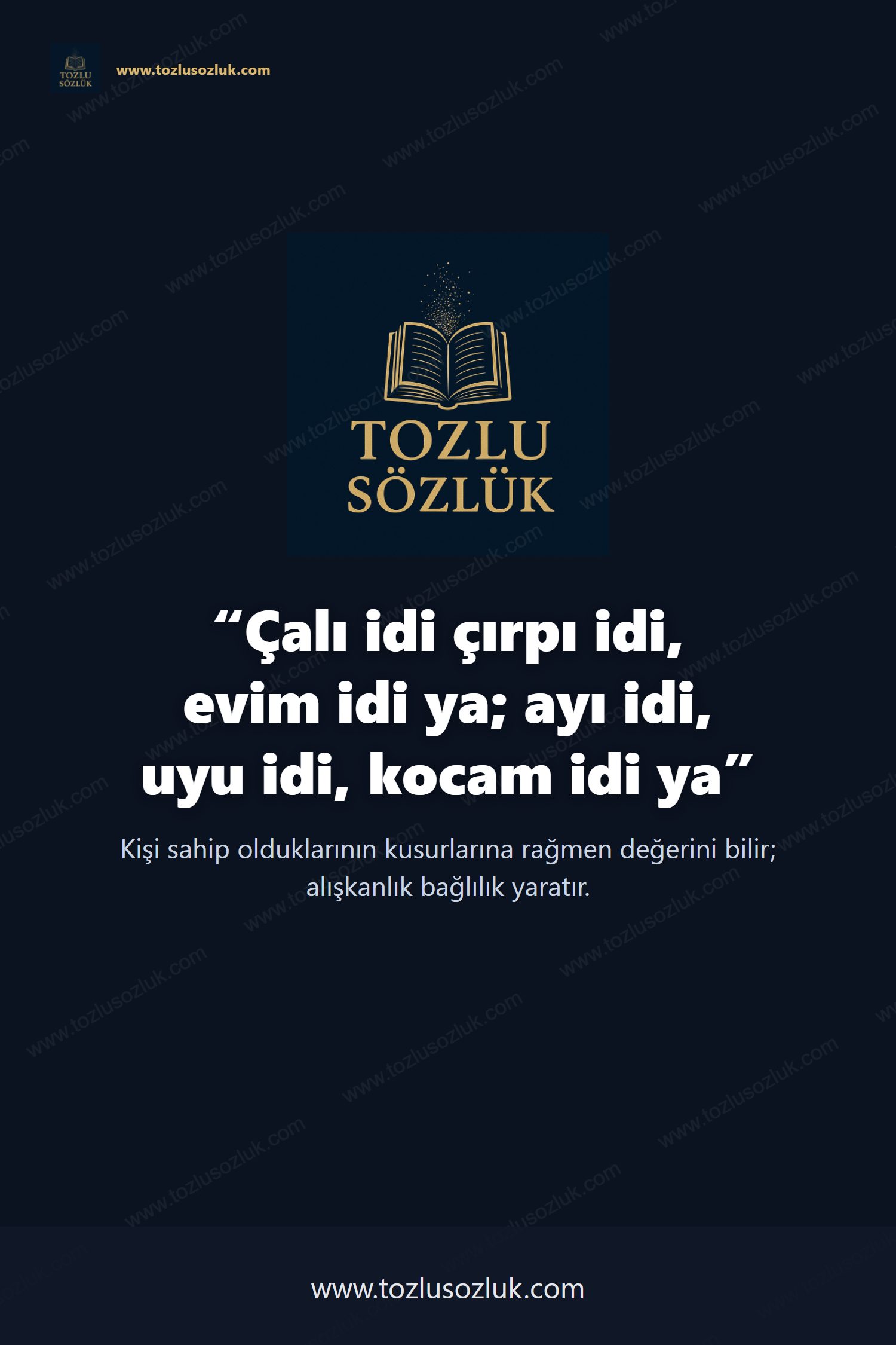 Çalı idi çırpı idi, evim idi ya; ayı idi, uyu idi, kocam idi ya Pinterest görseli