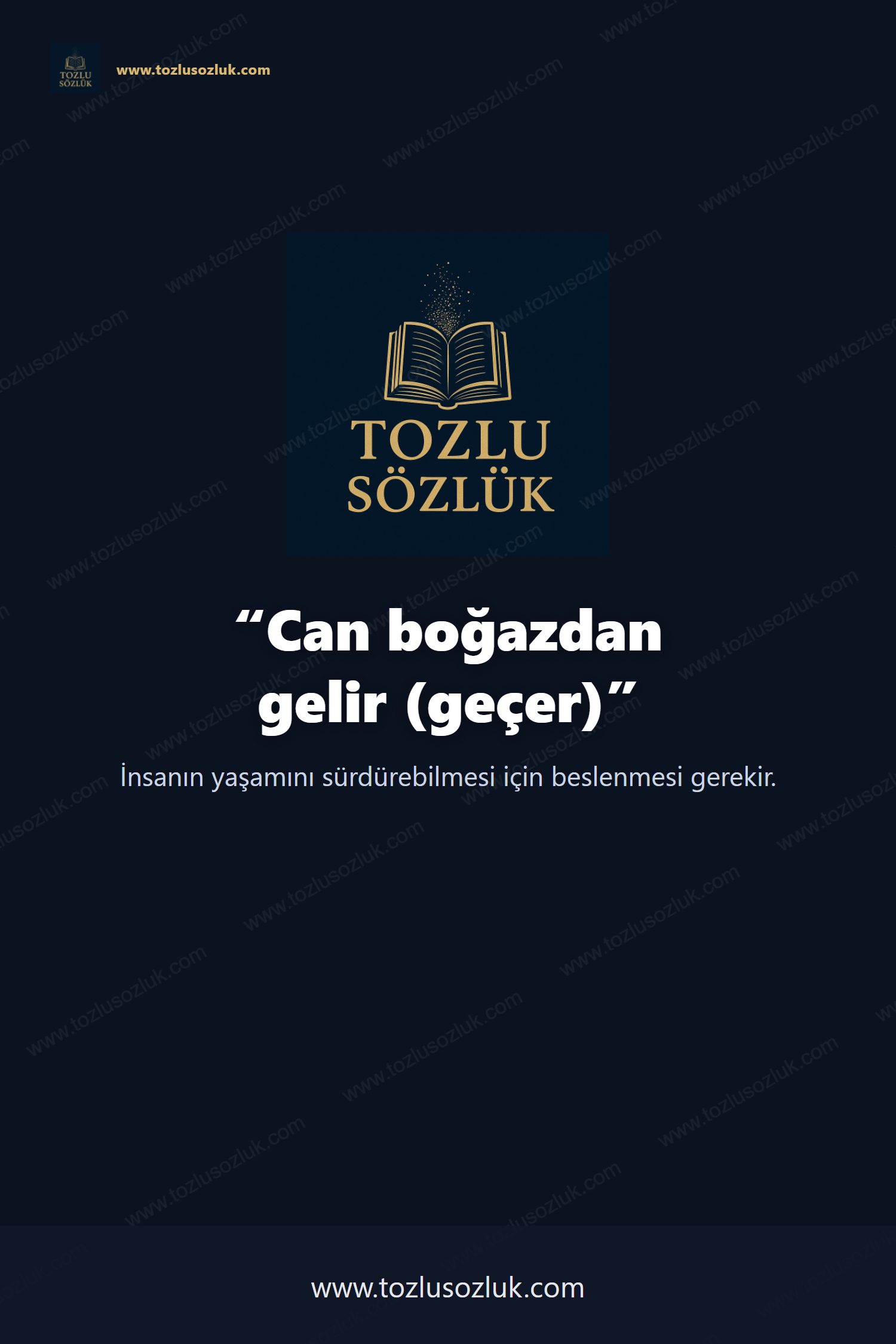 Can boğazdan gelir (geçer) Pinterest görseli