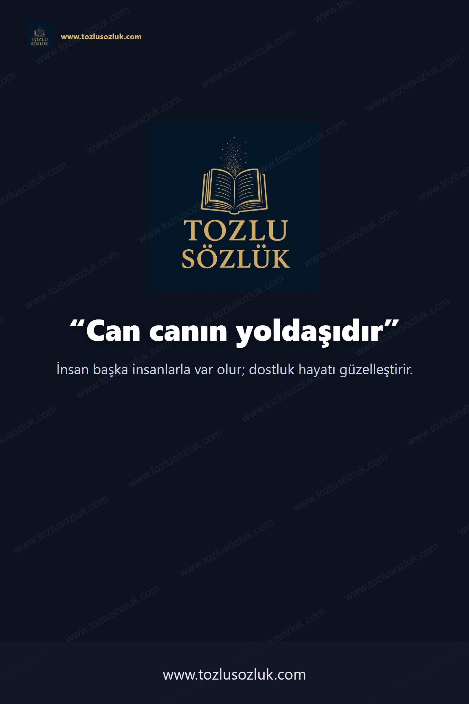 Can canın yoldaşıdır Pinterest görseli