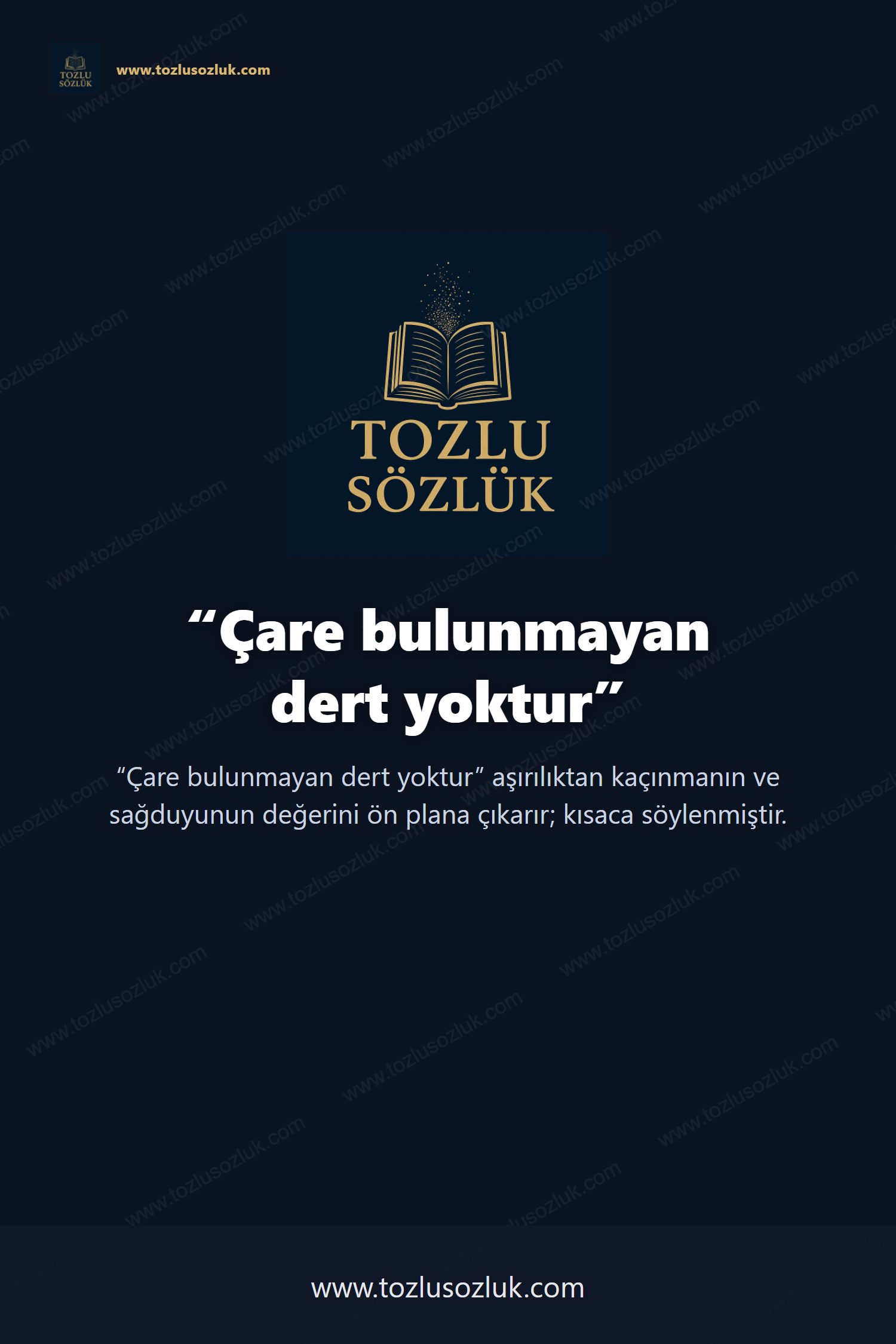 Çare bulunmayan dert yoktur Pinterest görseli