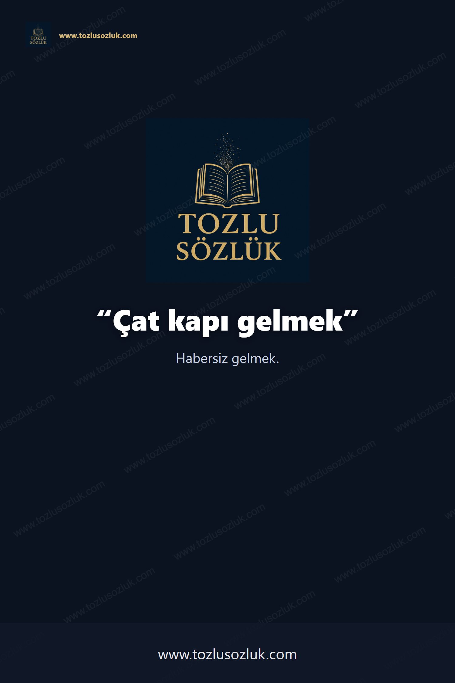 Çat kapı gelmek Pinterest görseli