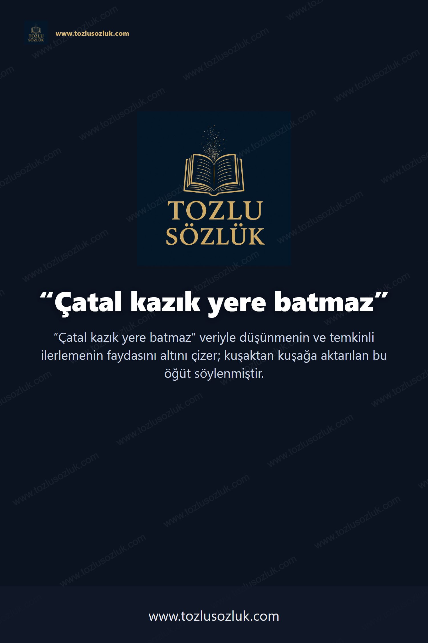 Çatal kazık yere batmaz Pinterest görseli