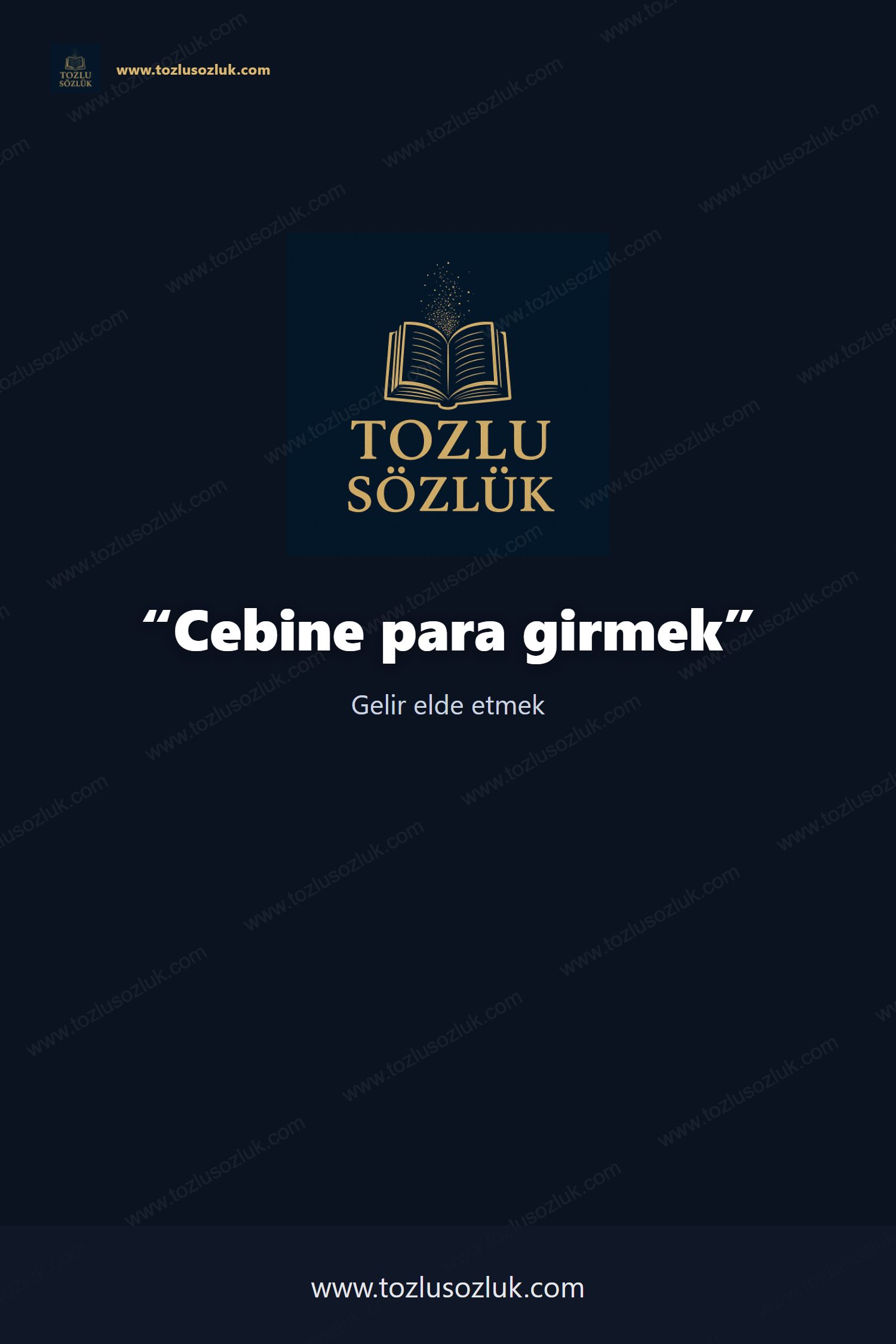 Cebine para girmek Pinterest görseli