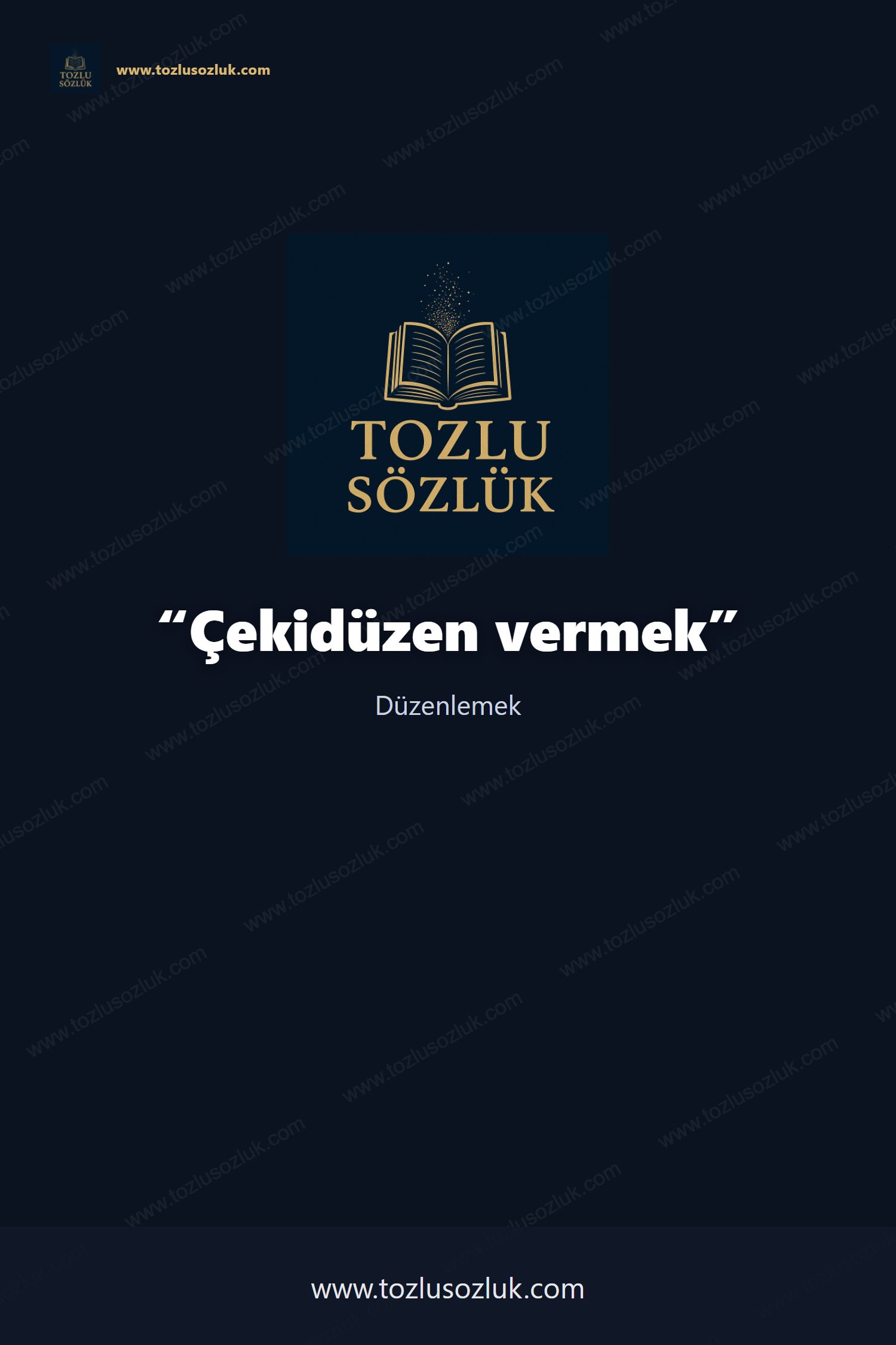 Çekidüzen vermek Pinterest görseli