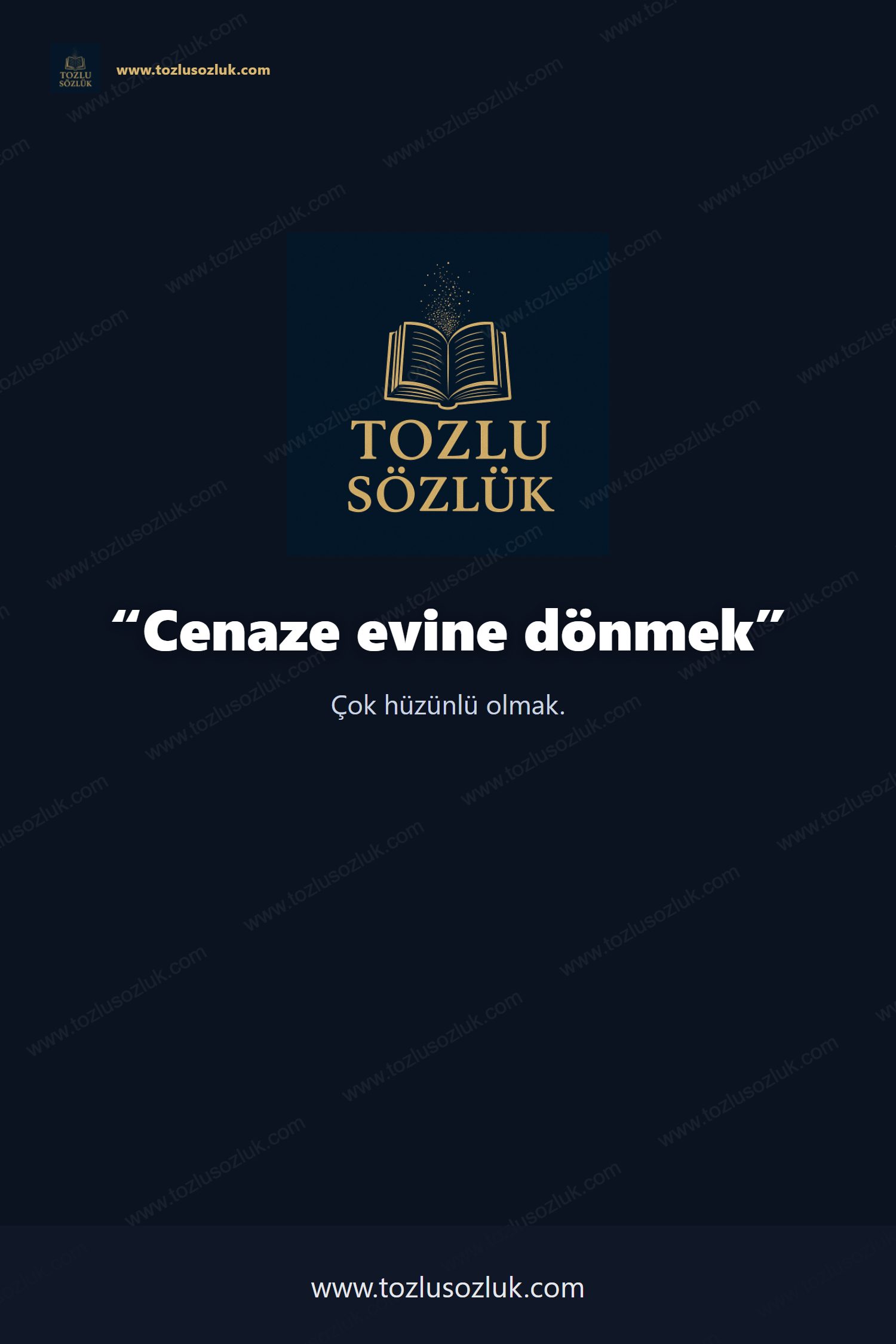 Cenaze evine dönmek Pinterest görseli