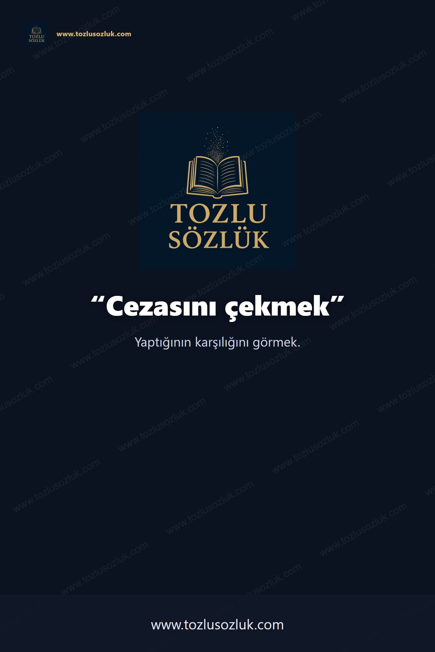 Cezasını çekmek Pinterest görseli