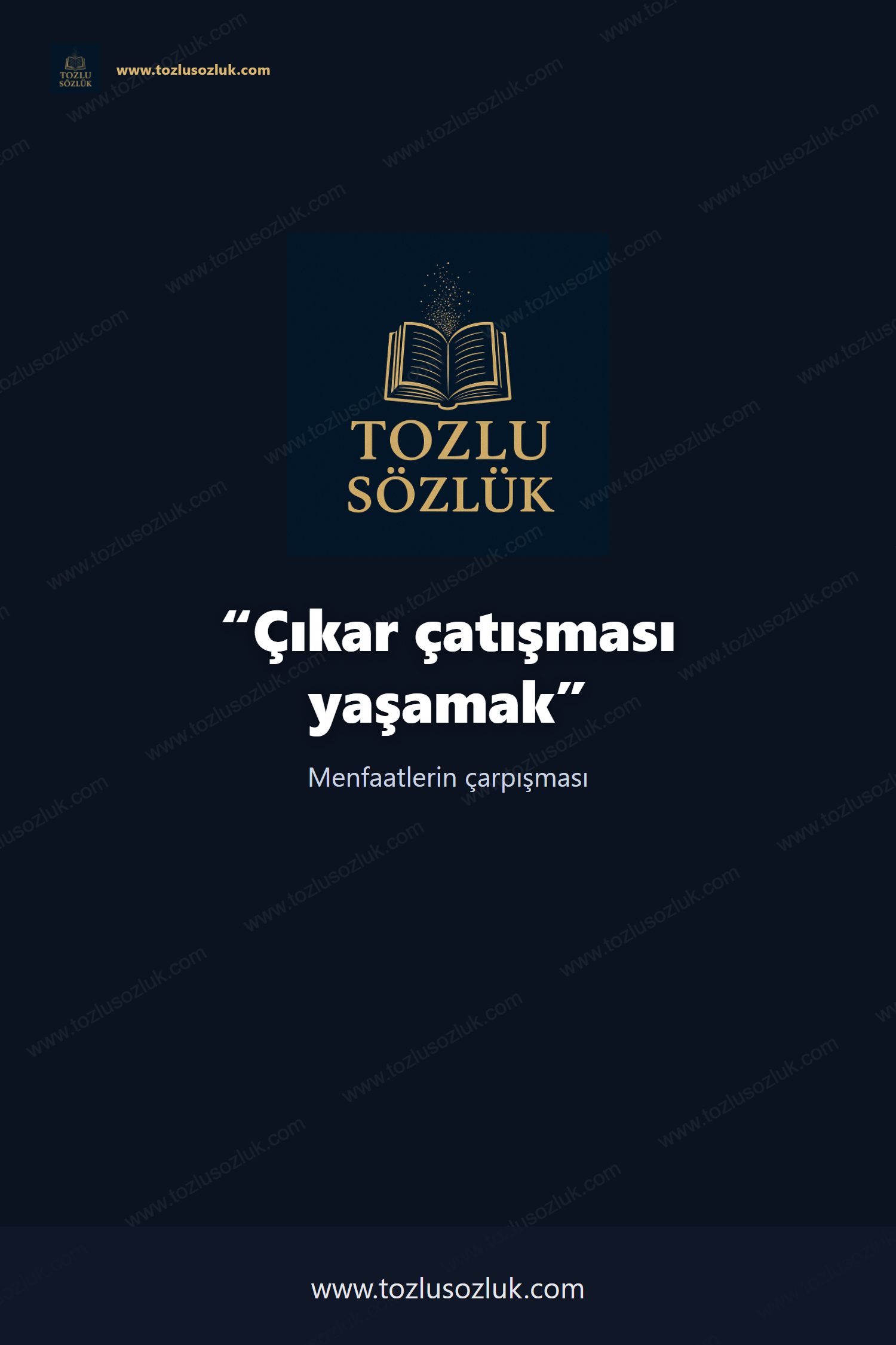 Çıkar çatışması yaşamak Pinterest görseli